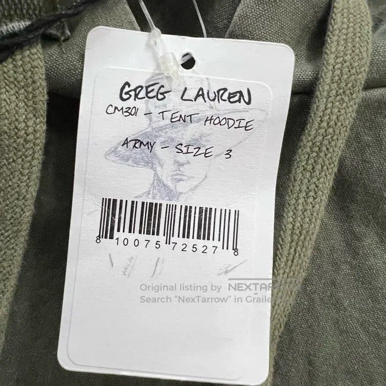 Greg Lauren Greg Lauren Green Hooded Sweatshirt Size US L / EU 52-54 / 3 - 5 Thumbnail