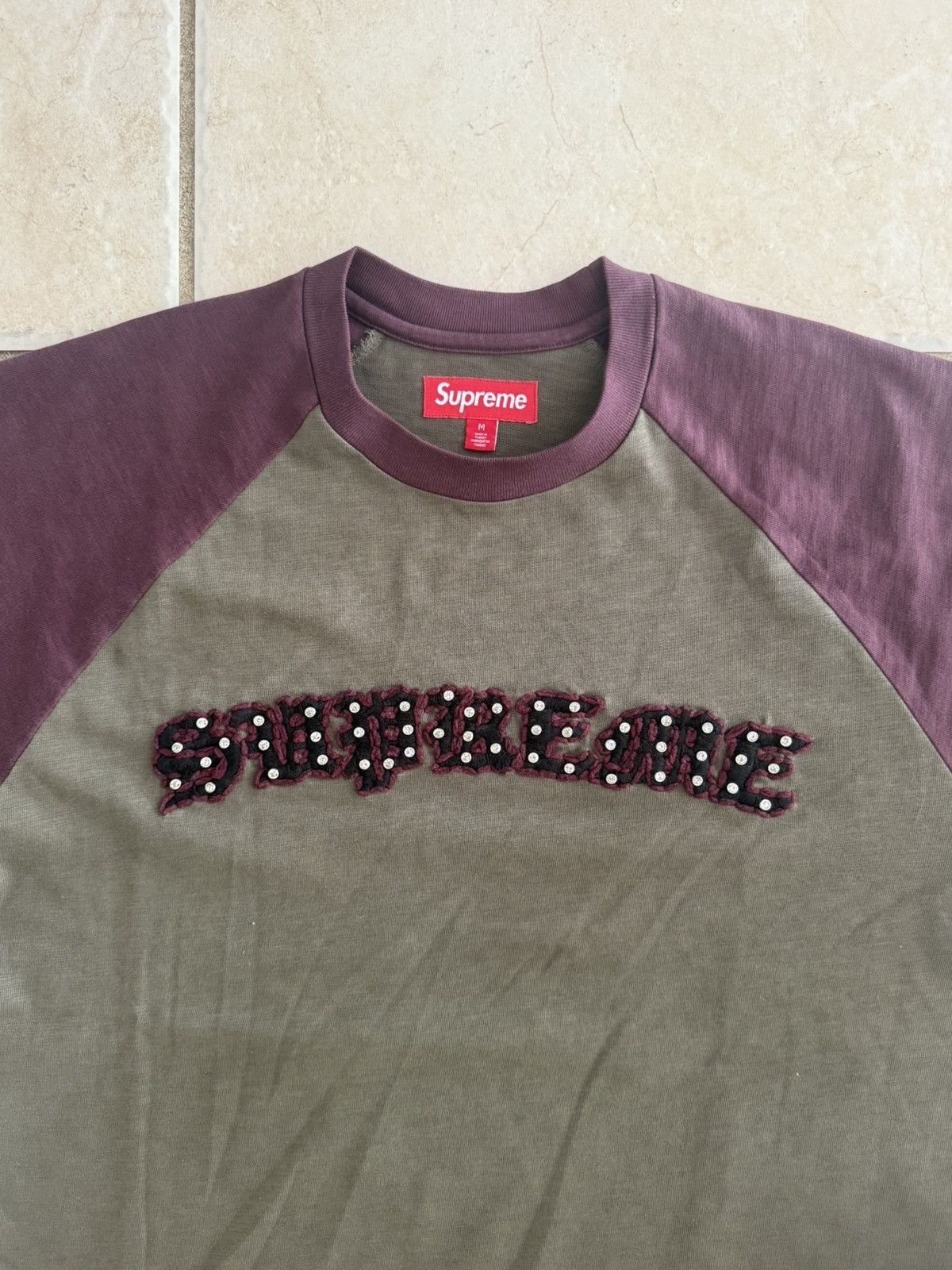 Supreme Beautiful supreme short sleeve burgandy and olive Size US M / EU 48-50 / 2 - 5 Thumbnail