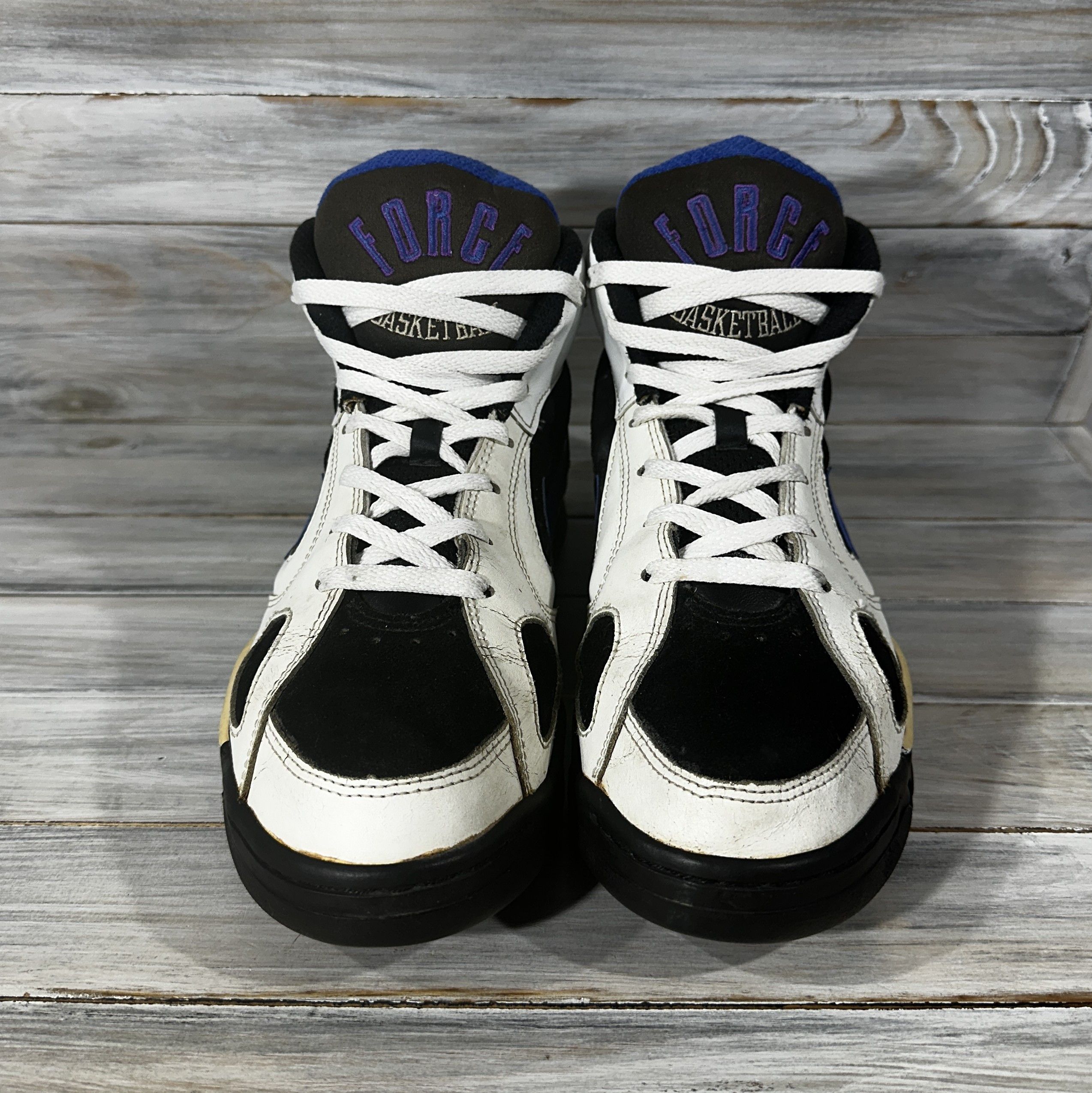 Nike × Vintage 1993 Vintage Nike Force Basketball Sneakers Very Rare Retro Size US 10 / EU 43 - 3 Thumbnail