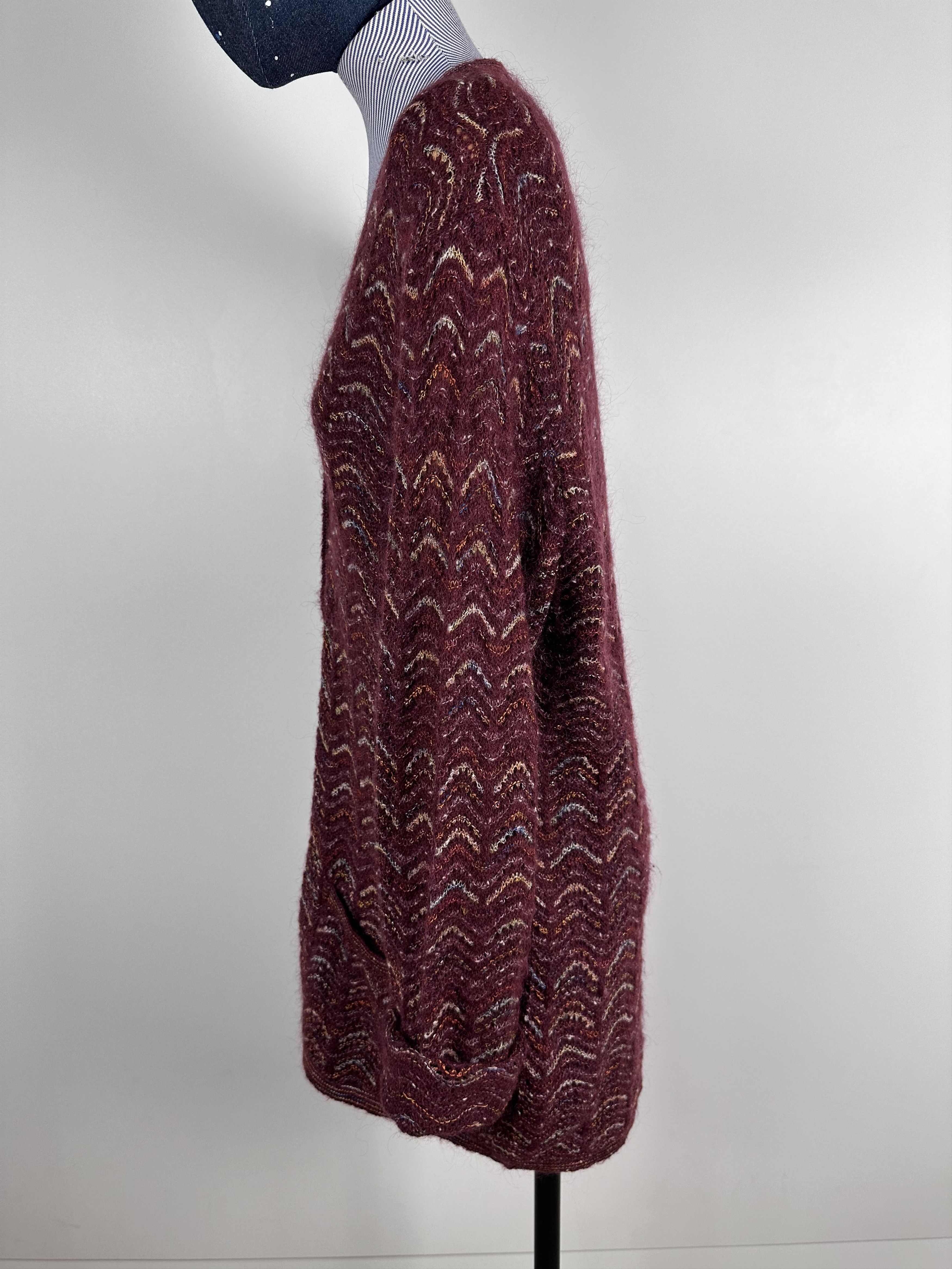 Missoni × Vintage Vintage Missoni Sport Long Cardigan Sweater Wool Mohair 42 Size M / US 6-8 / IT 42-44 - 4 Thumbnail