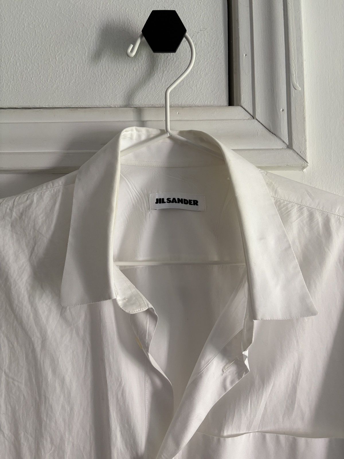Jil Sander Jil Sander White Short Sleeve Button Up Size US L / EU 52-54 / 3 - 2 Thumbnail