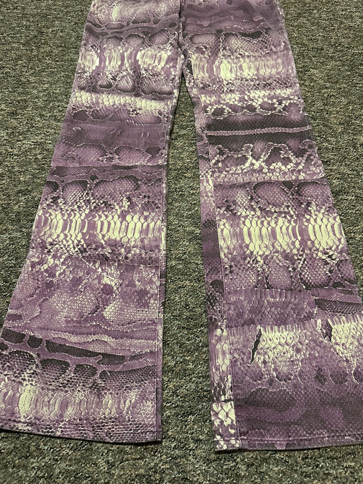 Just Cavalli Just cavalli snakeskin print flared pants Size US 27 - 2 Thumbnail