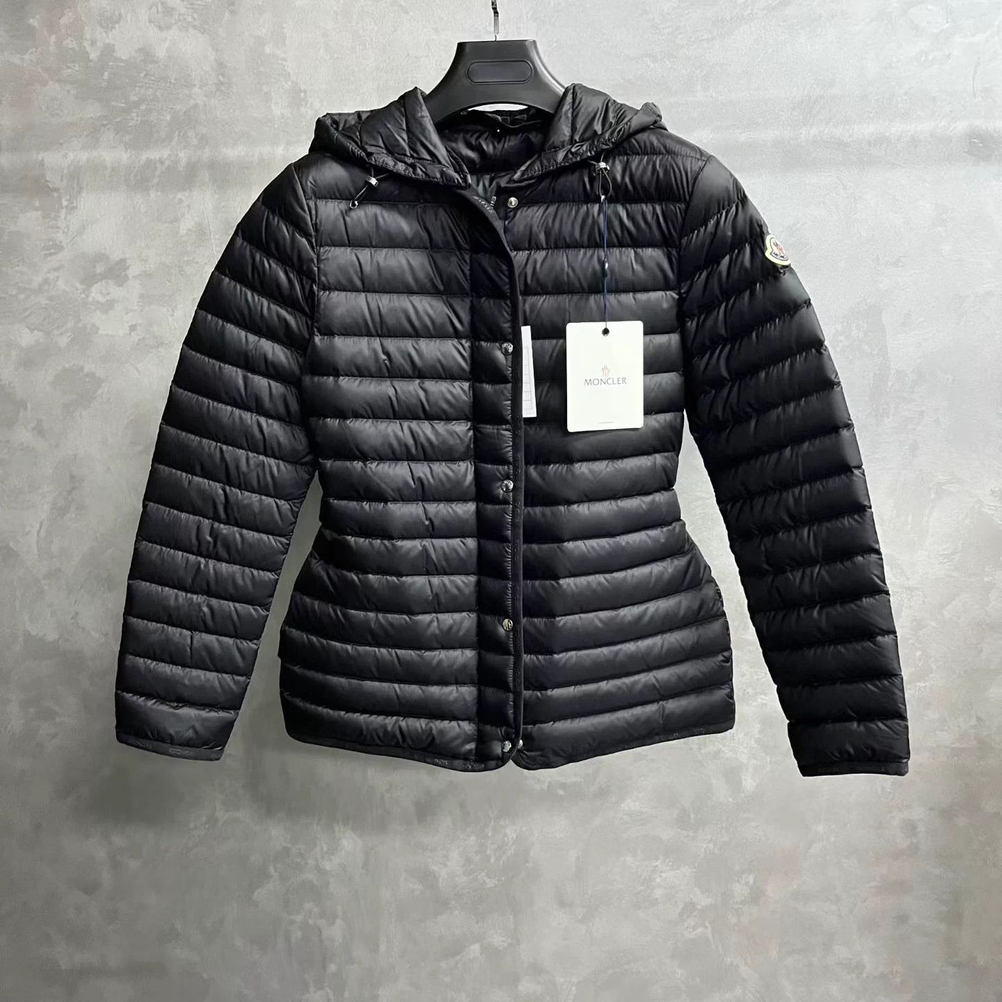 Moncler Moncler Black Boned Hooded Zipper Waist Puffer 0 Size XS / US 0-2 / IT 36-38 - 1 Thumbnail