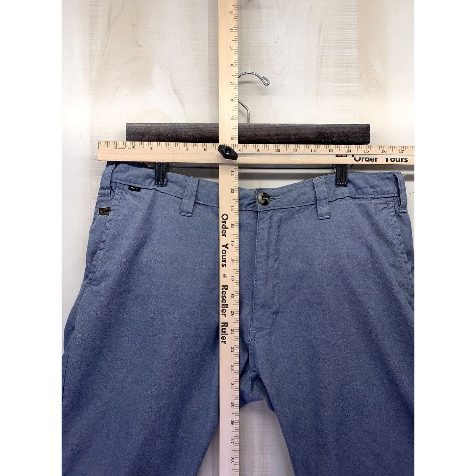 Vintage Matix Modern Fit Pacific Blue Mens Chambray Shorts SZ 34-5629 Size US 34 / EU 50 - 2 Thumbnail