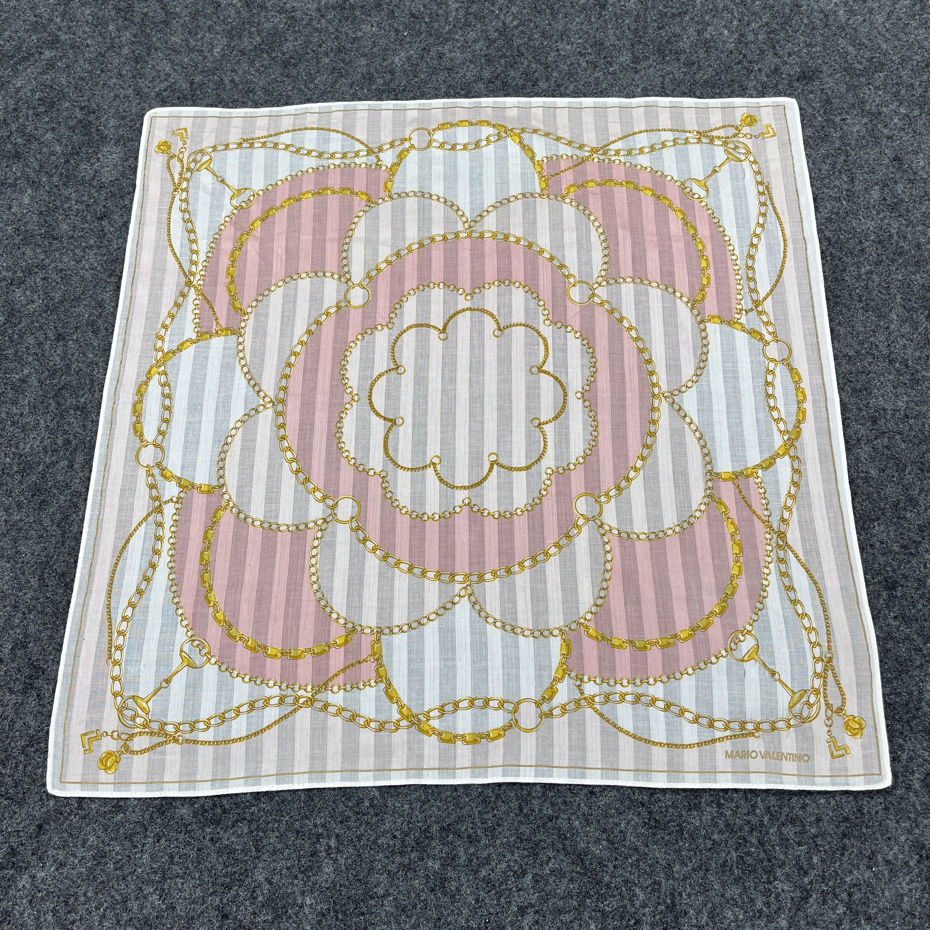 Mario Valentino × Vintage Mario Valentino Handkerchief / Bandana / Neckerchief B261 Size ONE SIZE - 2 Thumbnail
