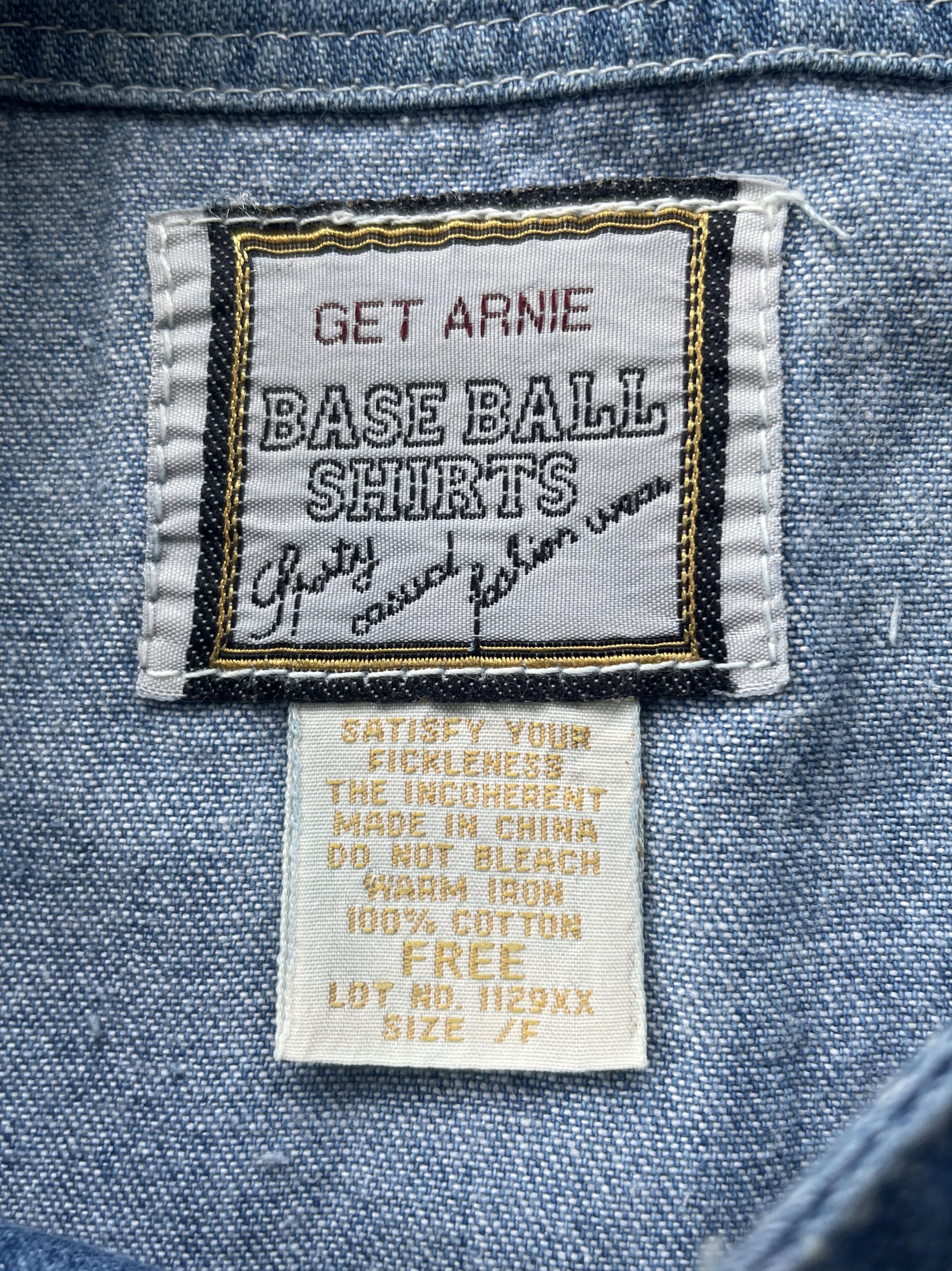 MLB Vintage MLB Brewer No 31 Denim Shirt Size US XL / EU 56 / 4 - 7 Thumbnail