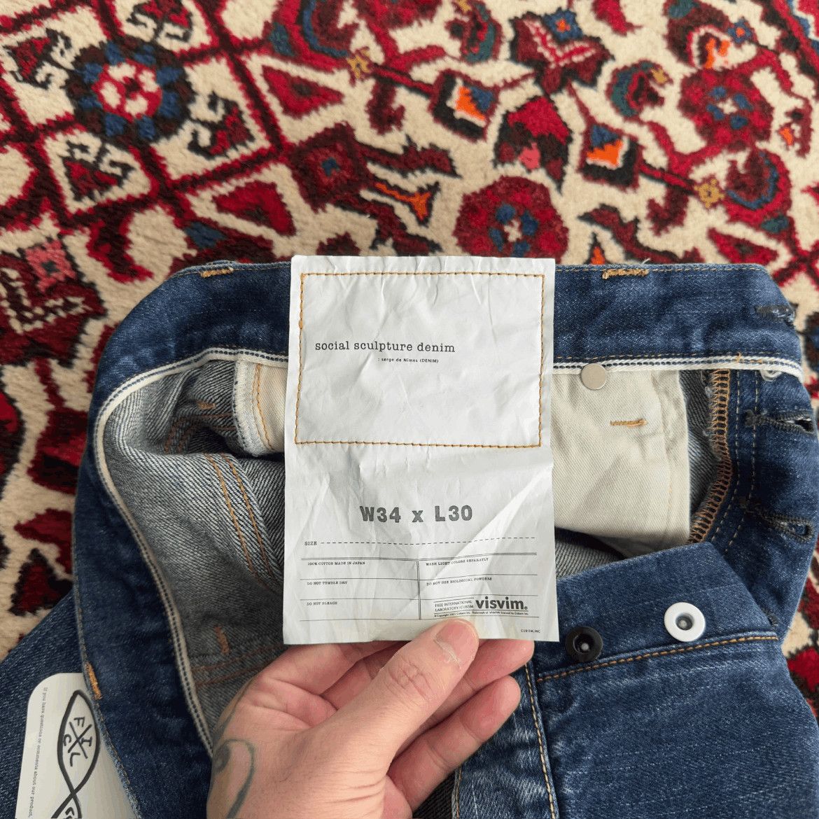Visvim Visvim 18AW 11D16 Distressed Washed Denim-2505 Size US 34 / EU 50 - 7 Thumbnail