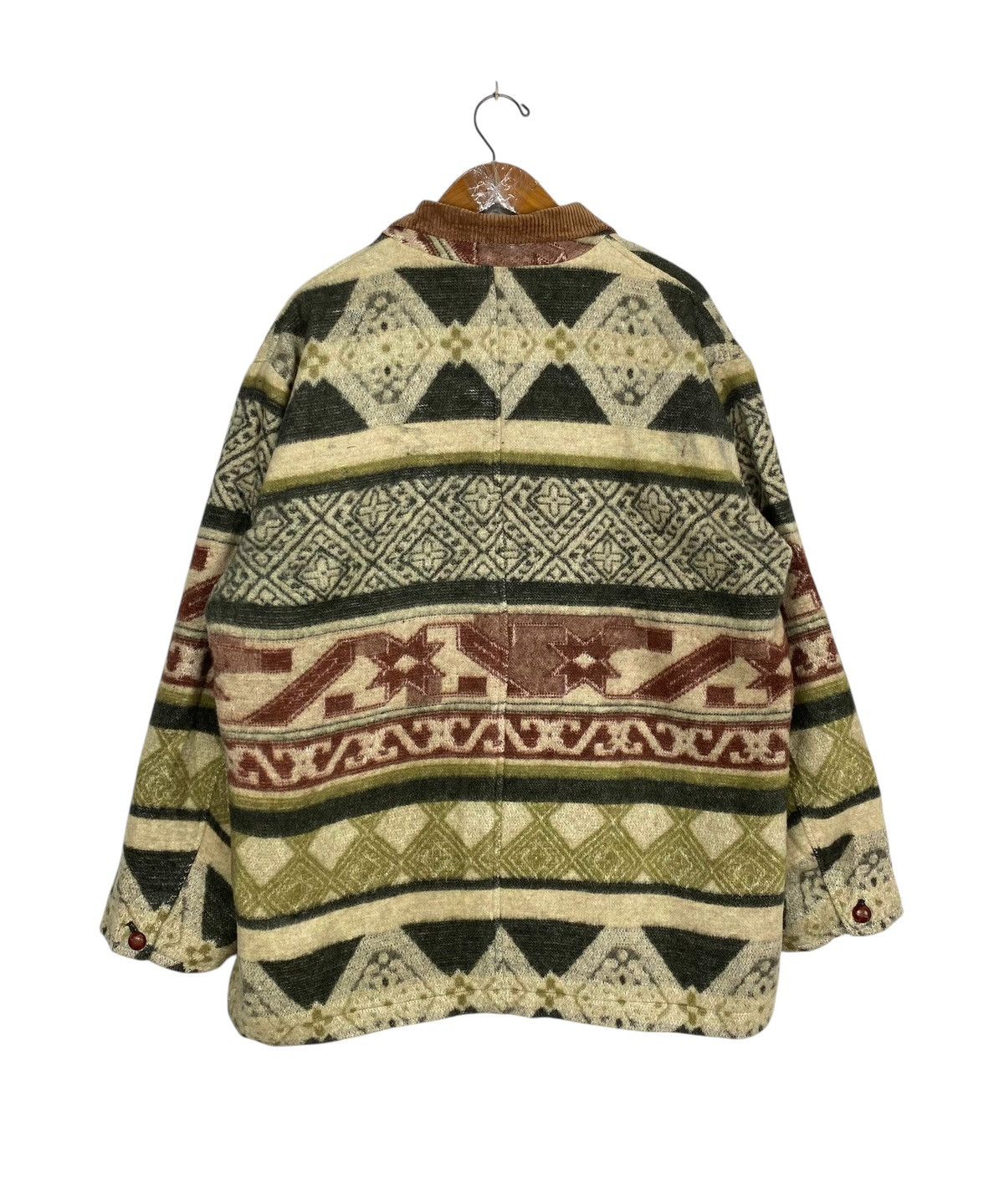 Japanese Brand Rare‼️ Vintage Haag Gents Navajo Aztec Jacket Size US L / EU 52-54 / 3 - 5 Thumbnail