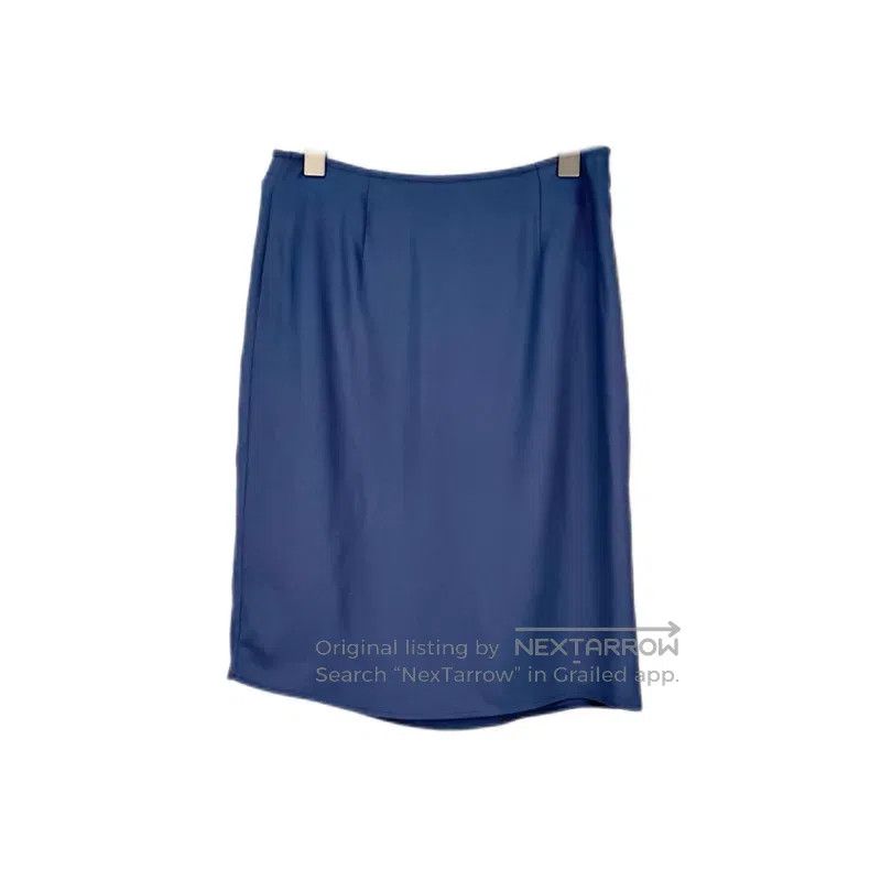 Hermes Hermes Half Mulberry Silk Leather Buckle Skirt Size 24" / US 00 / IT 34 - 2 Thumbnail