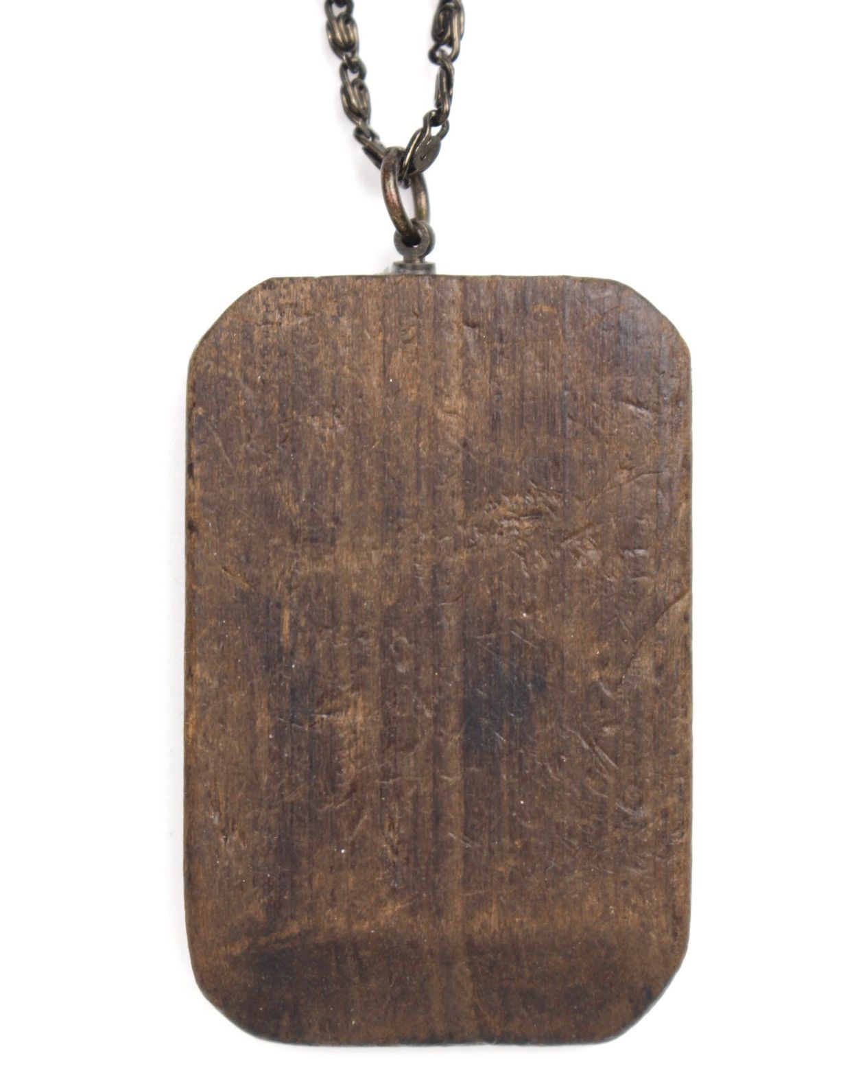 Vintage 2000S HAND-CARVED WOODEN TRIBAL MASK PENDANT NECKLACE Size ONE SIZE - 4 Thumbnail