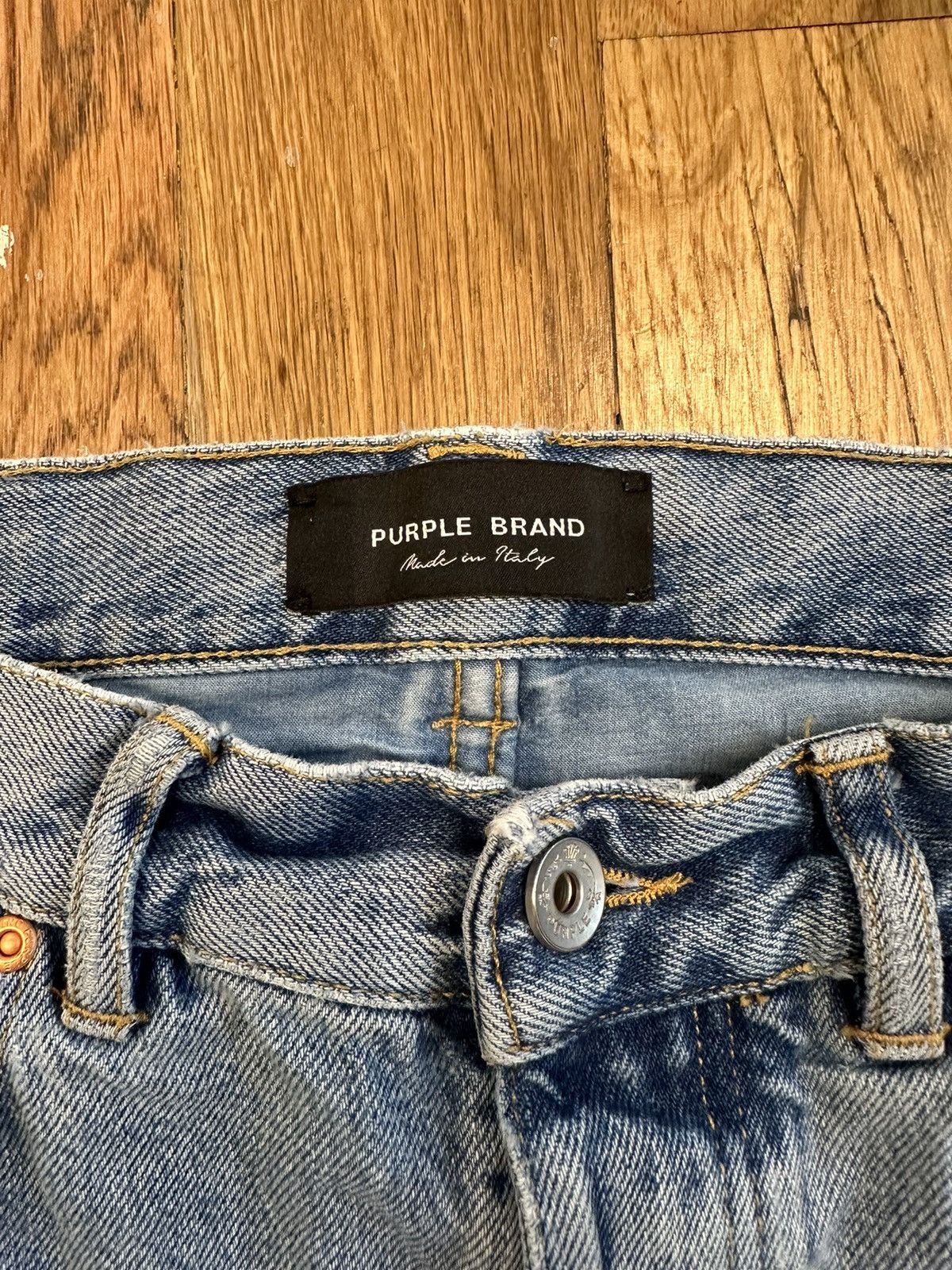 Purple Brand Purple Brand Limited Edition Knee Rip Blue Jeans Size 30 Size US 30 / EU 46 - 4 Thumbnail