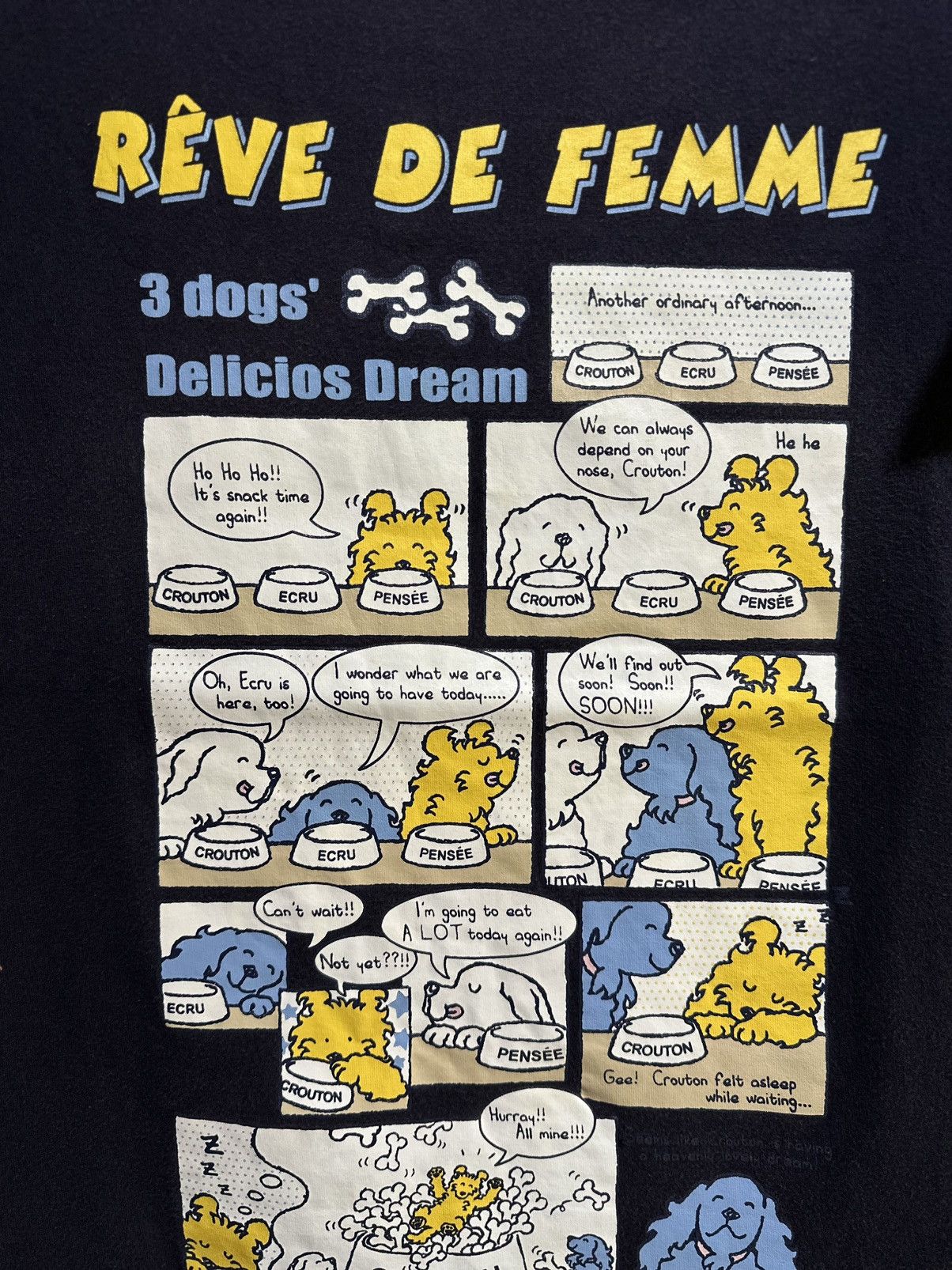 Vintage Vintage Rêve De Femme 3Dog Delicious Dream Sun Faded Tee Size US M / EU 48-50 / 2 - 2 Thumbnail
