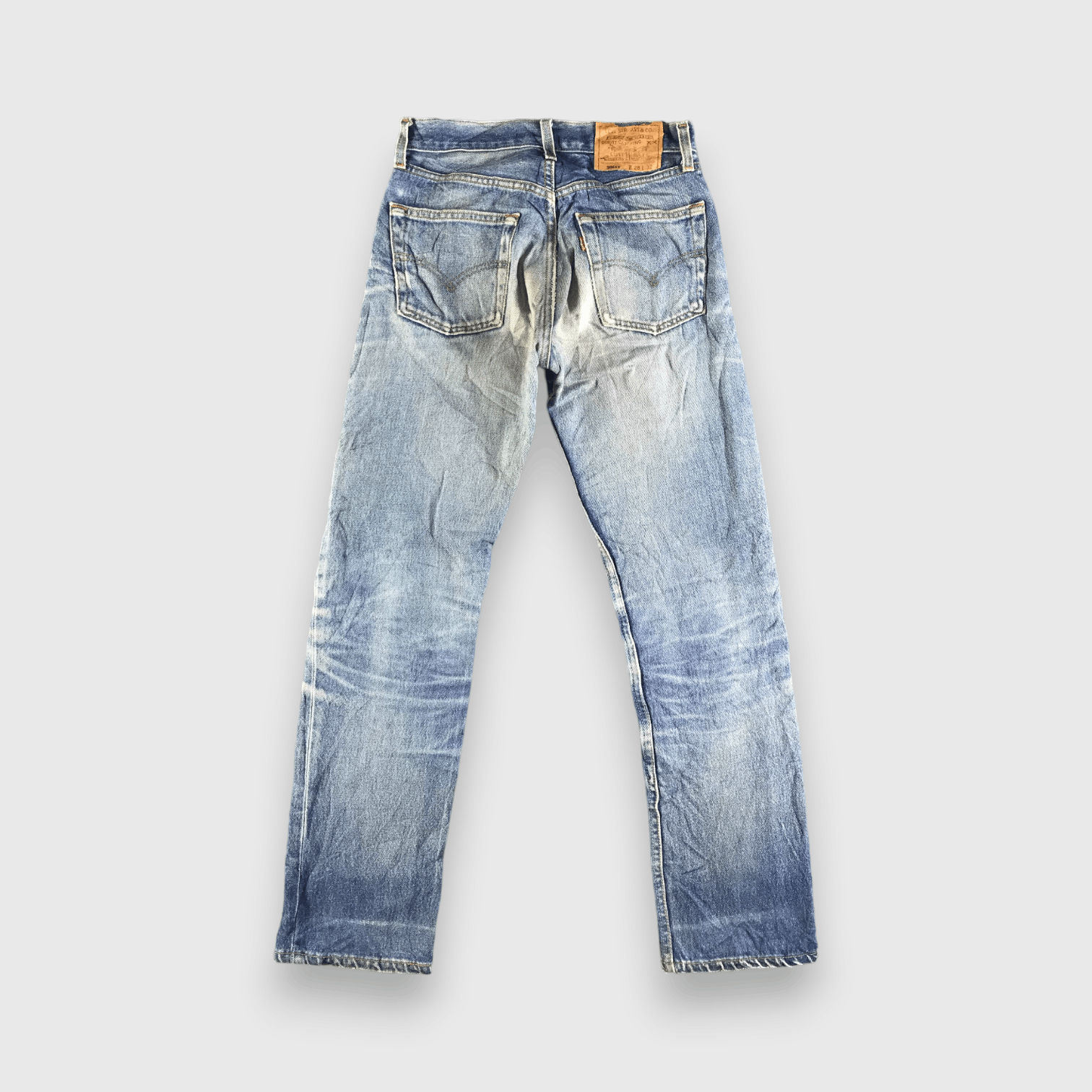 Levi's 90s Vintage Blue Wash Levis 501 Jeans-J3949 Size US 28 / EU 44 - 2 Thumbnail