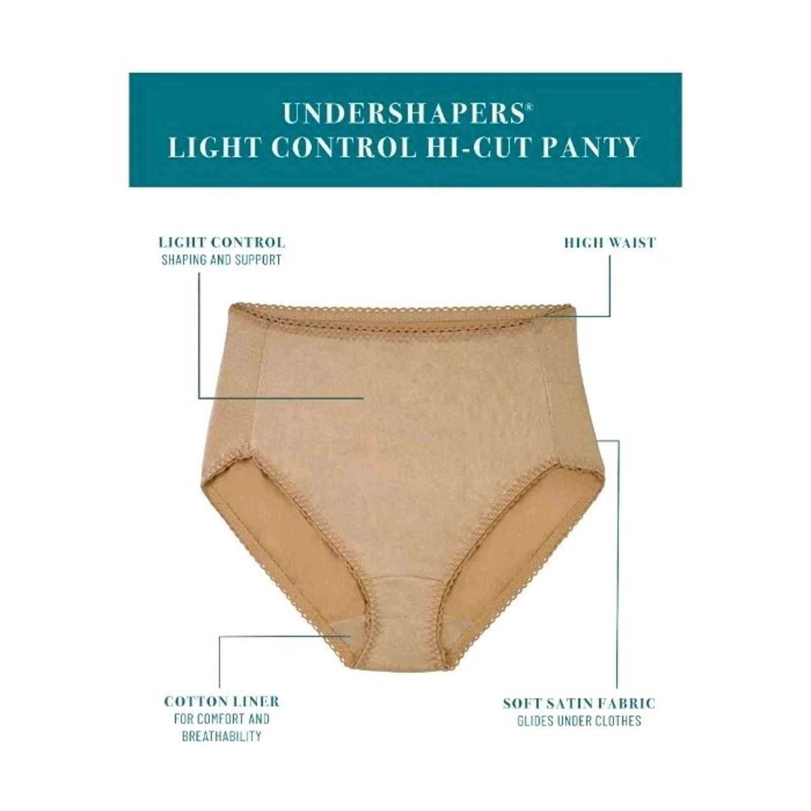 Other VANITY FAIR Women 3-Pair Hi Cut Panties Nylon Size 5XL/12 Size ONE SIZE - 5 Thumbnail