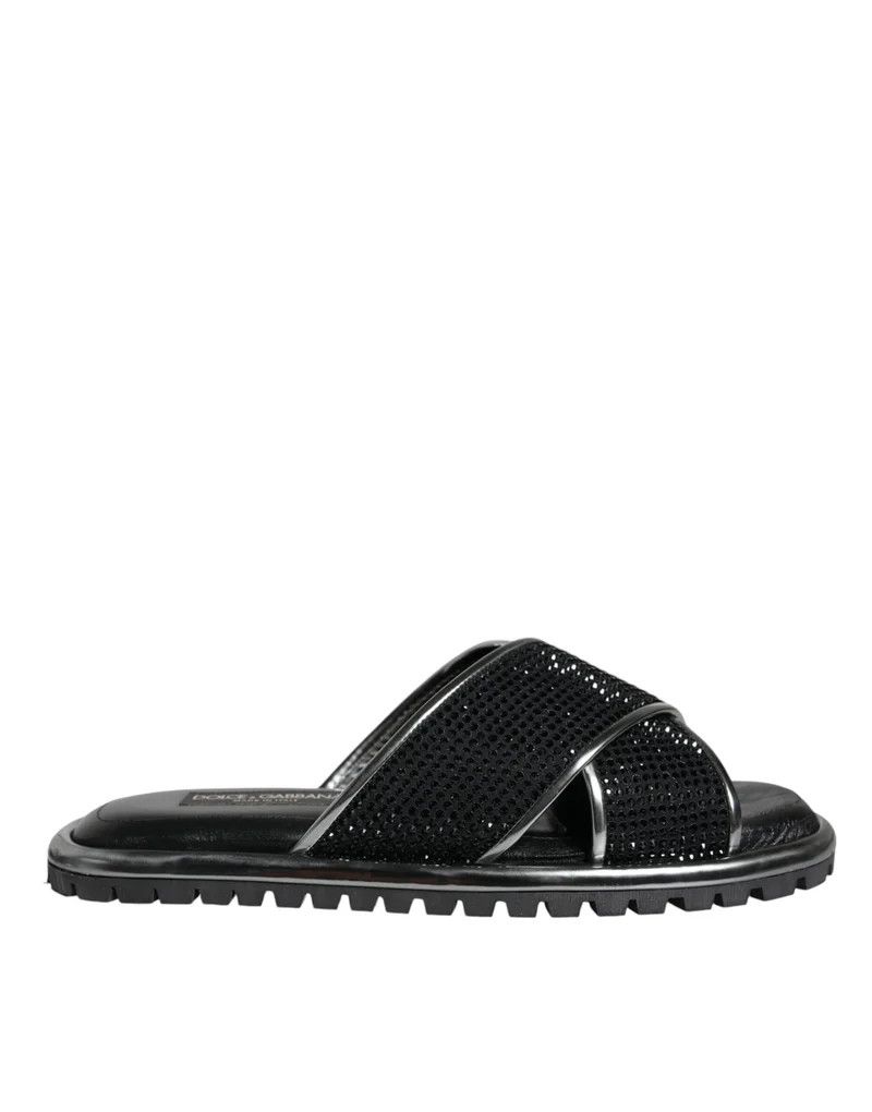 Dolce & Gabbana o1y0125 Slippers in Black Size US 10 / EU 43 - 1 Thumbnail