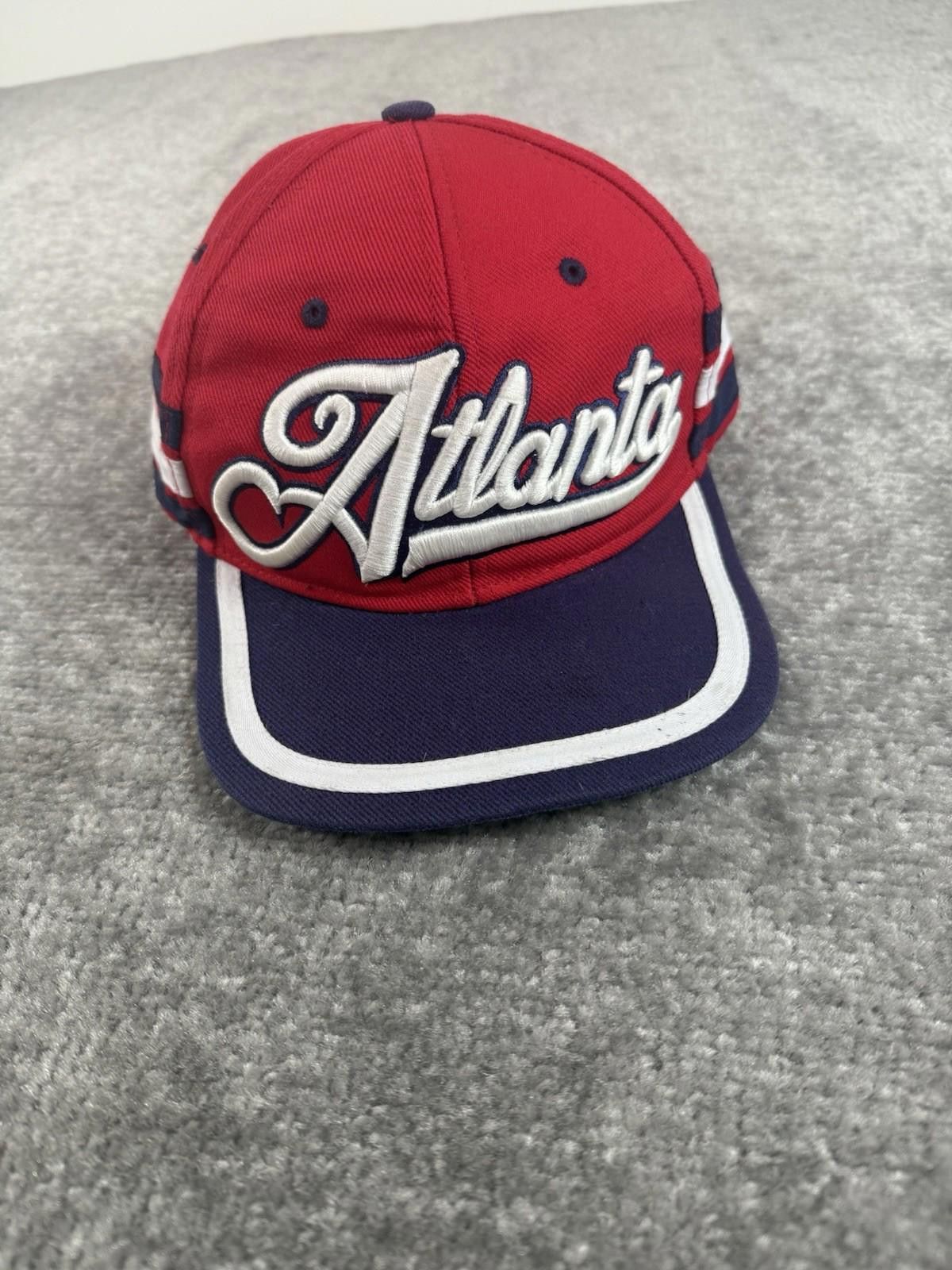 Other 70 Seven ATLANTA Snapback Hat RED WHITE & BLUE 3 Stripes Size ONE SIZE - 1 Thumbnail