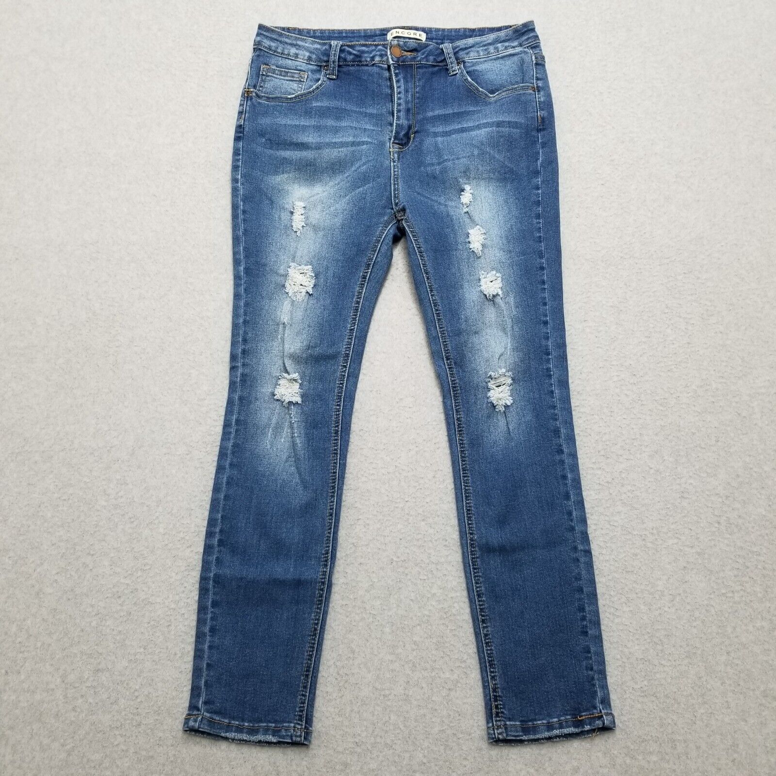 Other Encore Jeans Womens 30x26 Blue Slim High Rise Casual Size 30" / US 8 / IT 44 - 1 Thumbnail