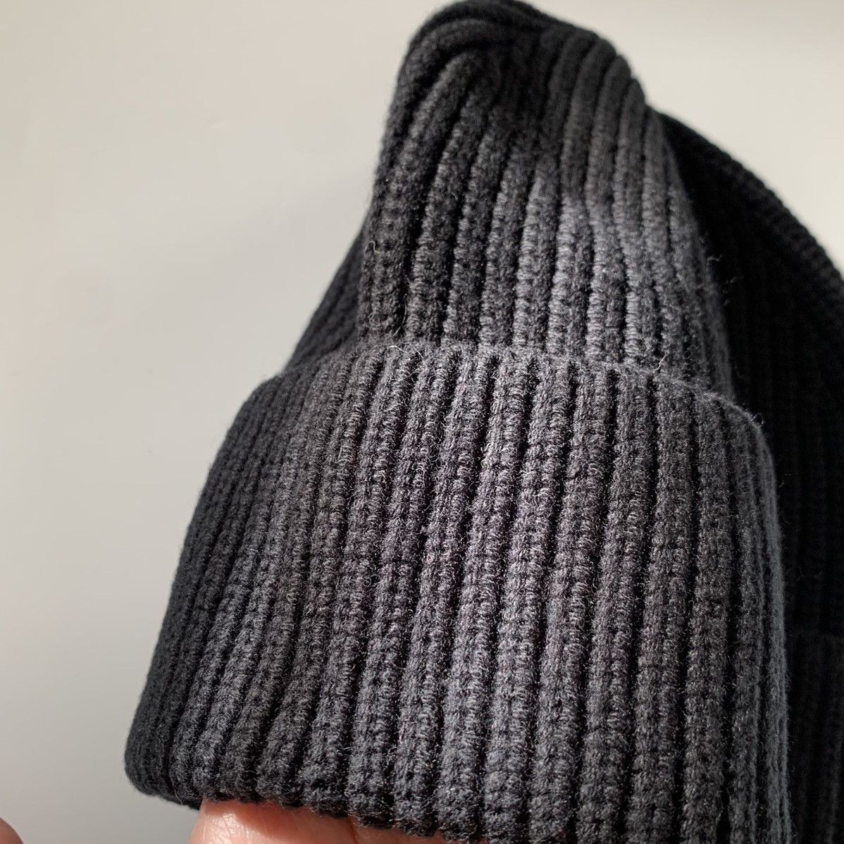 Athleta Athleta wool cotton thick knit beanie all black Size ONE SIZE - 3 Thumbnail