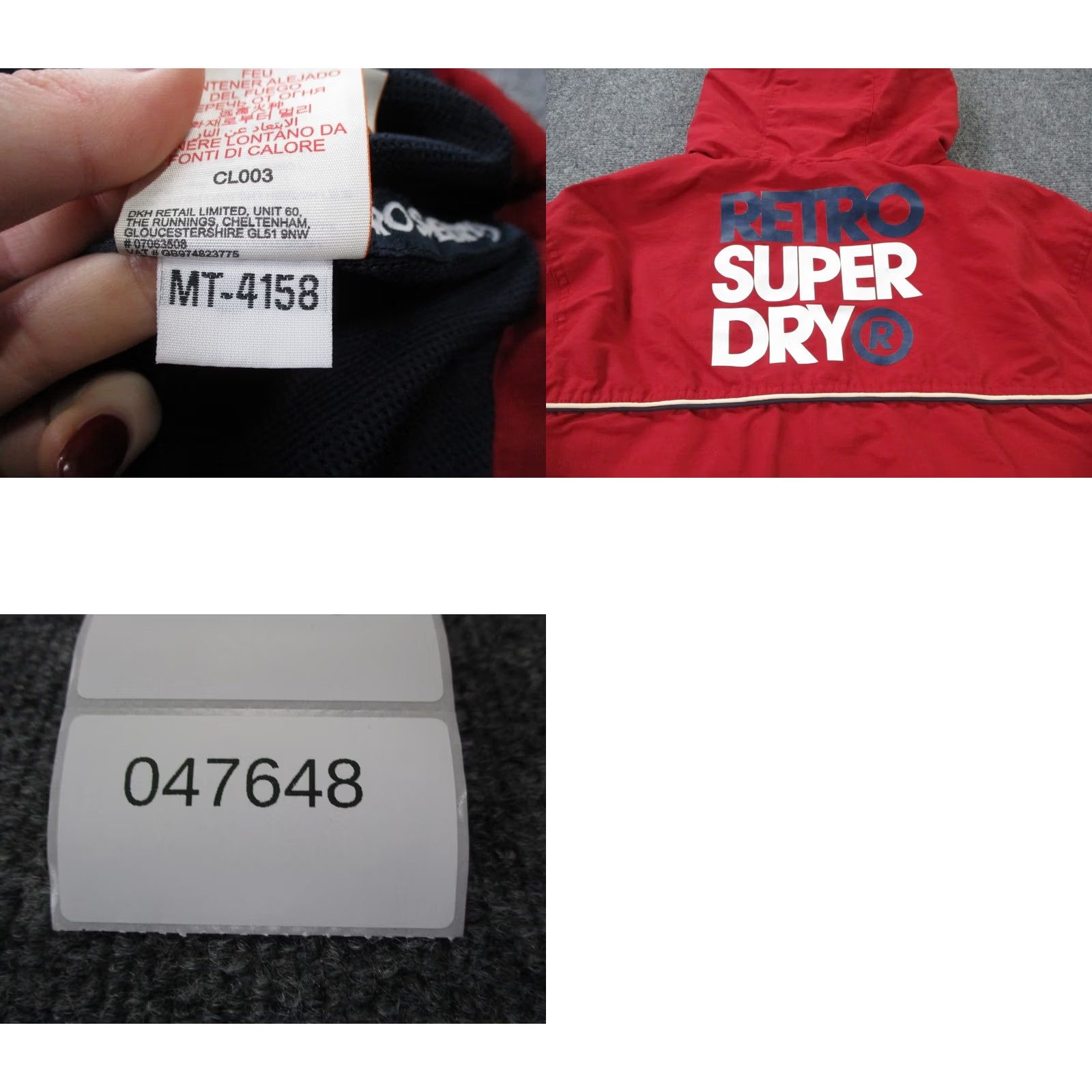Superdry Superdry Jacket Mens XL Red Nylon Windbreaker Athletic Logo Track Size US XL / EU 56 / 4 - 9 Thumbnail
