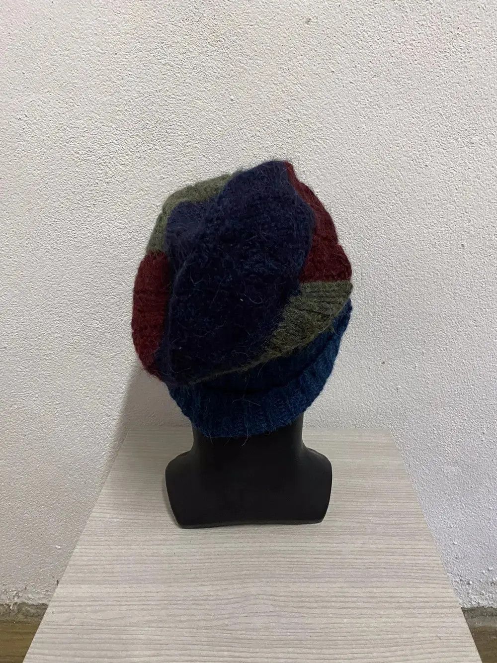 Japanese Brand Japanese Brand Milsa Patwork Knit Beanie Hat Size ONE SIZE - 4 Thumbnail