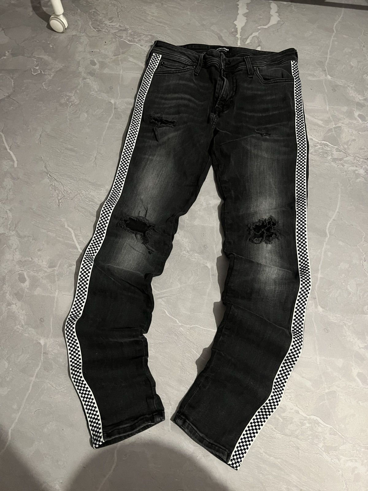 Japanese Brand Underground Dark Slim Heavy / Balenciaga Style / Glamour 90s Size US 31 - 2 Thumbnail