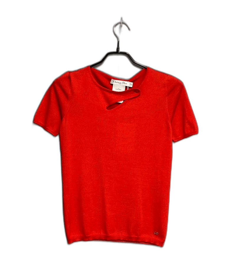 Dior Dior Short Sleeve Logo Top-2505 Size XS / US 0-2 / IT 36-38 - 1 Thumbnail