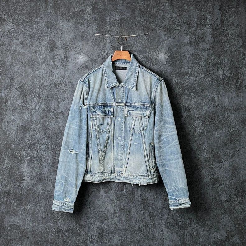 Amiri Amiri Blue pure cotton denim jacket Size US L / EU 52-54 / 3 - 1 Thumbnail