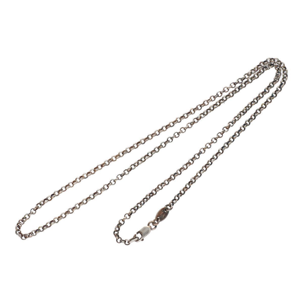 アクセサリー Chrome Hearts Roll Chain Necklace Silver Chrome Hearts Neckchain R18 Roll Chain Necklace 18