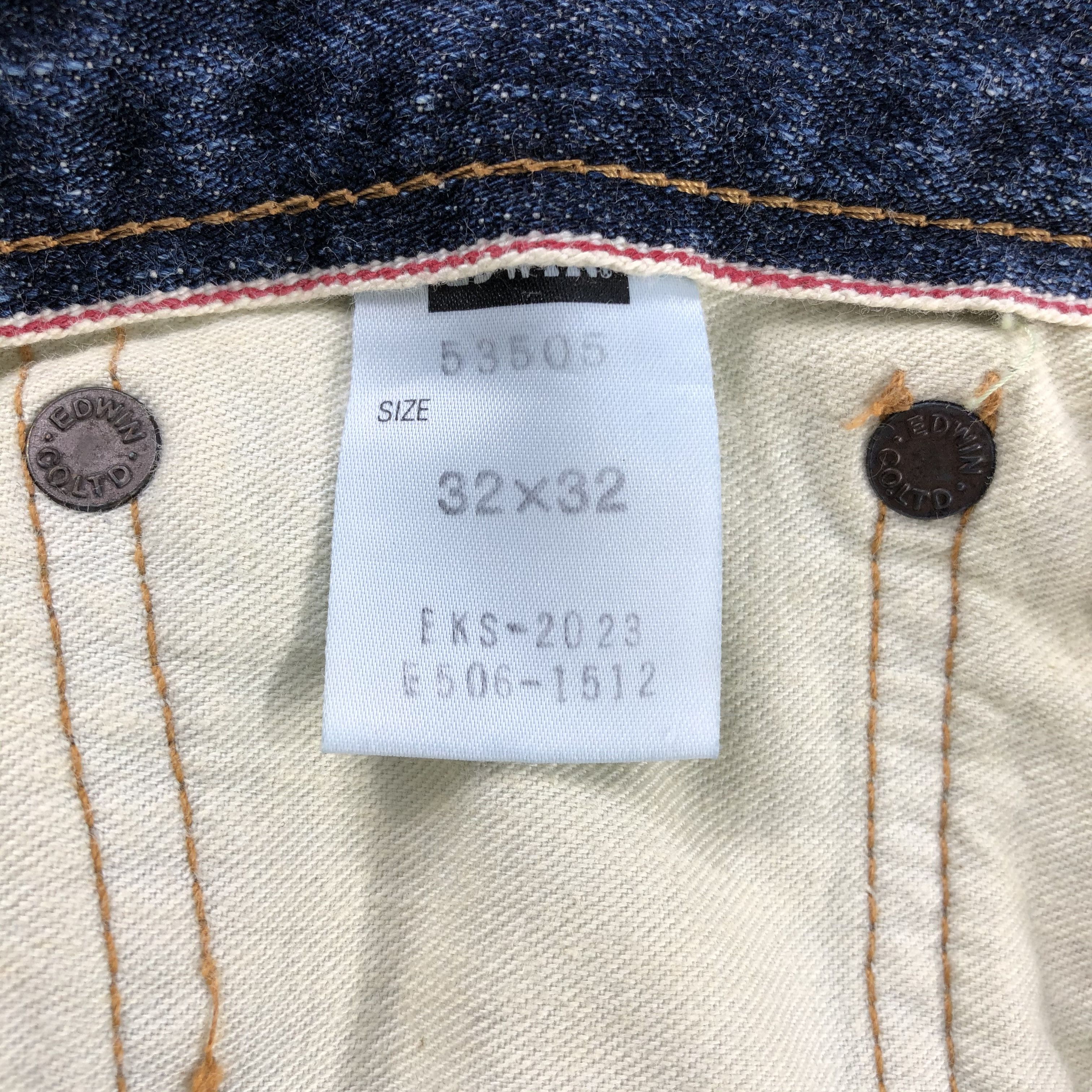 Edwin Vintage Faded Black Edwin Jeans-J2341A Size US 33 - 12 Thumbnail