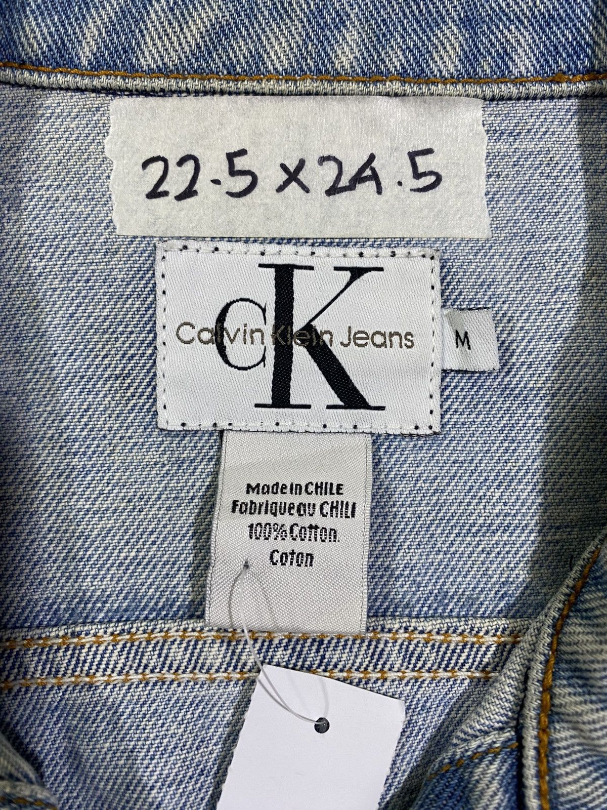 Calvin Klein Vintage CK Calvin Klein Denim Jacket Light Wash Size M / US 6-8 / IT 42-44 - 7 Thumbnail
