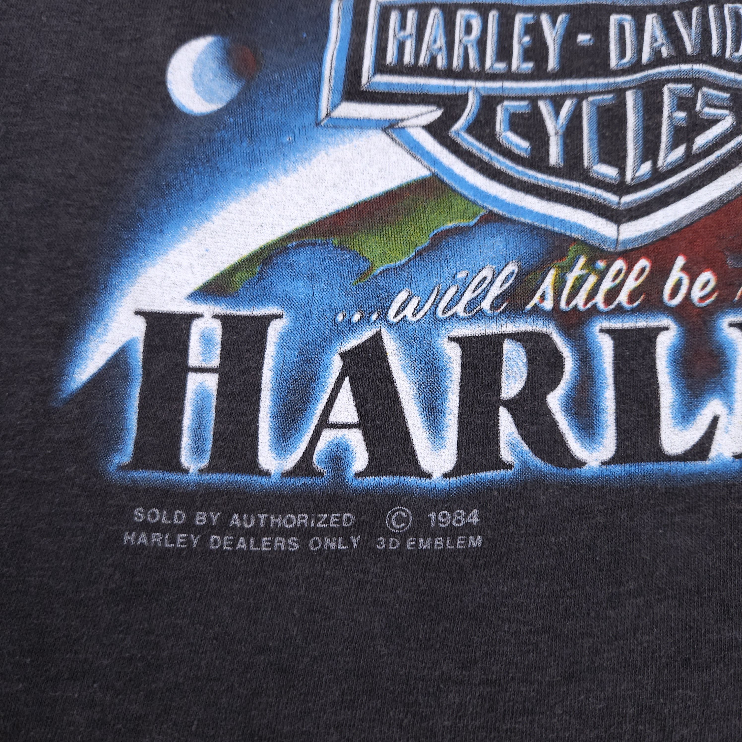Harley Davidson 1984 Harley Davidson 3D Emblem Last Bikers On Earth Shirt Size US L / EU 52-54 / 3 - 5 Thumbnail