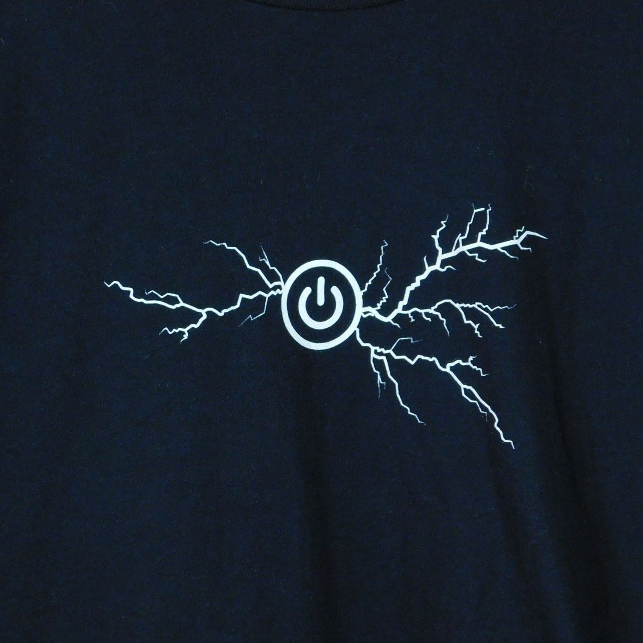 Next Level Intel Power Up Lightning Graphic Tee Size XL Double Sided Size US XL / EU 56 / 4 - 4 Thumbnail