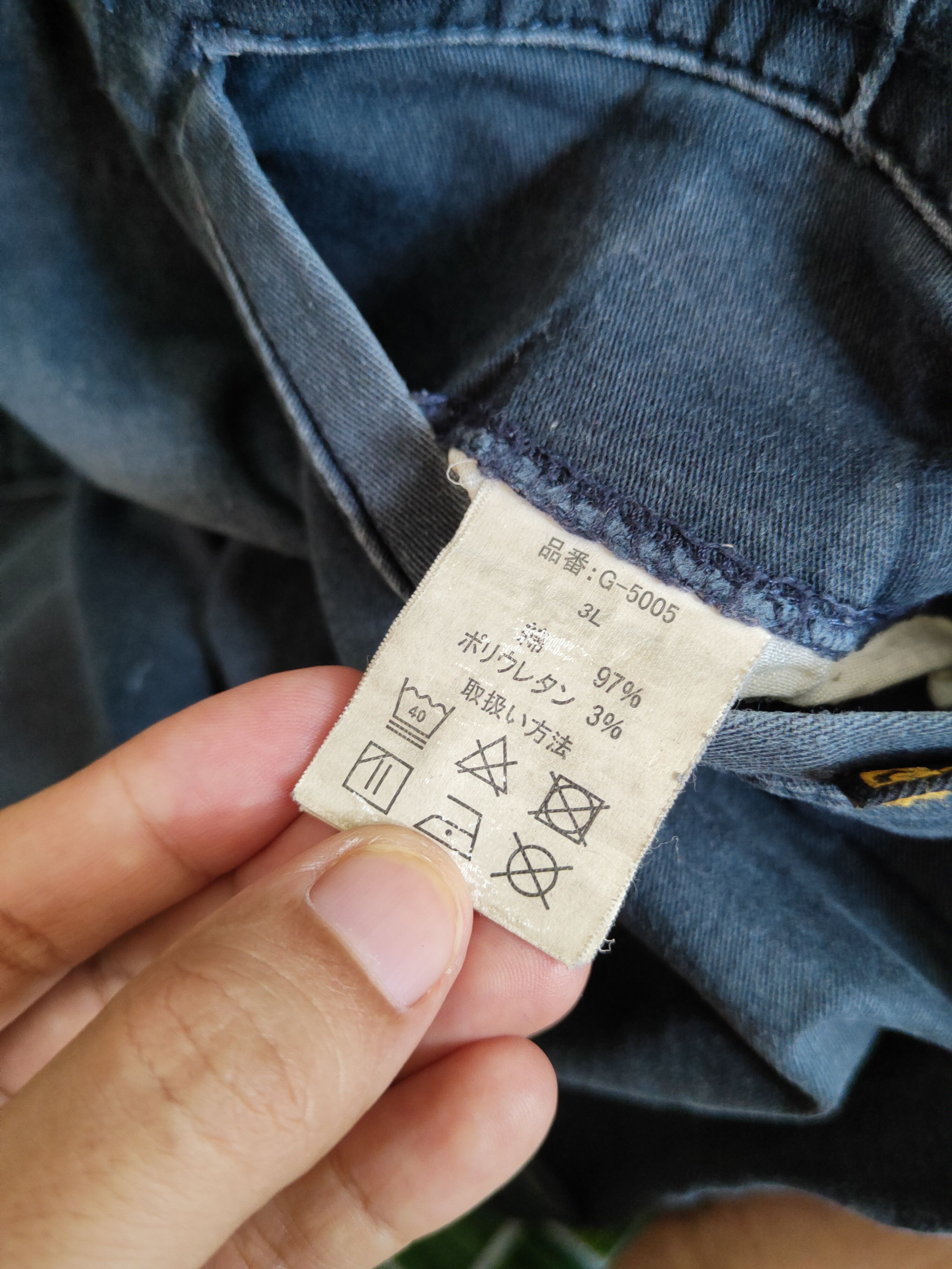 Japanese Brand Gladiator Blue Faded Multipocket Tactical Cargo Pants #S1452 Size US 35 - 14 Thumbnail