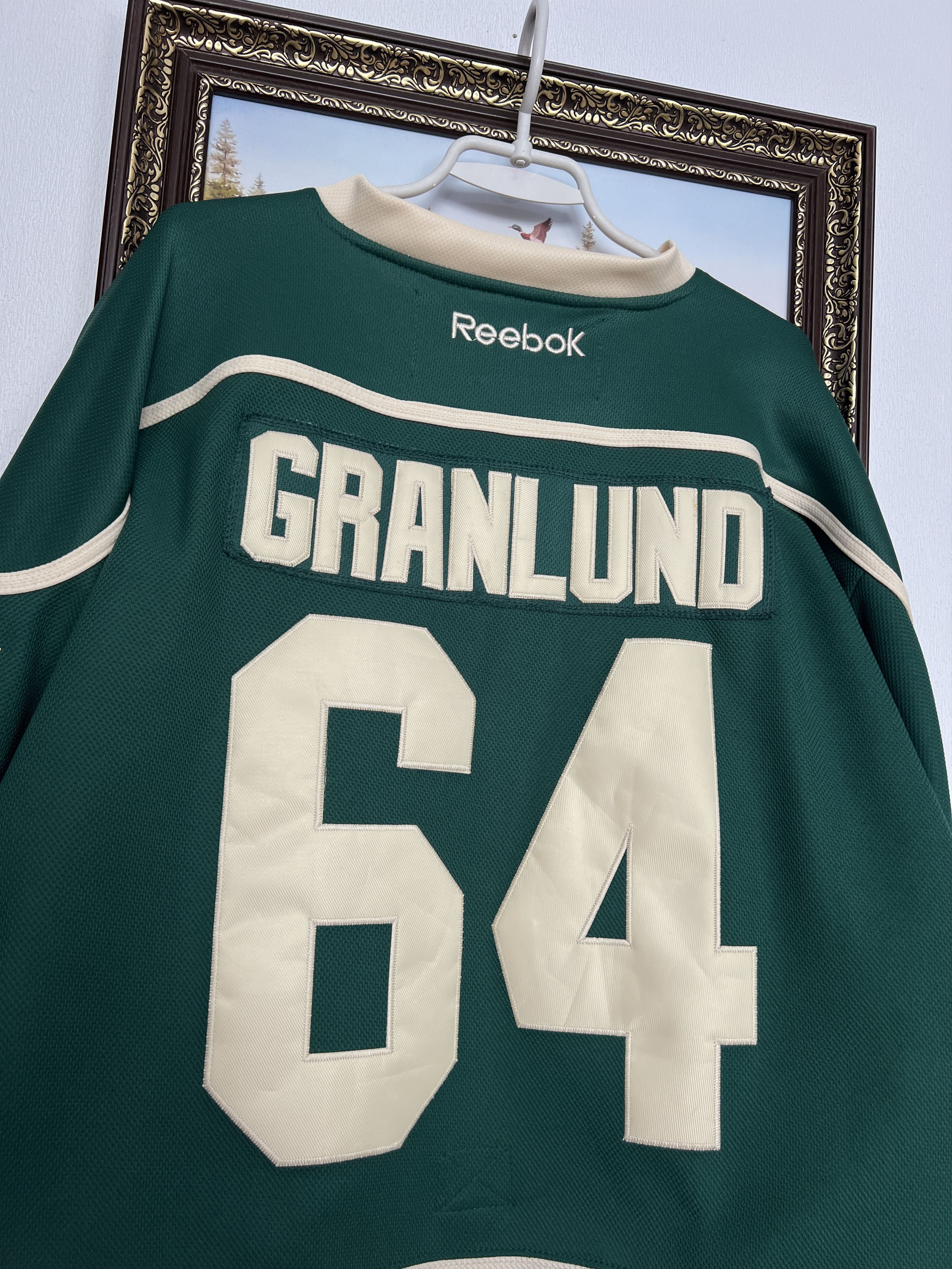 Reebok Minnesota Wild NHL Hockey Jersey #64 Granlund Trikot Rare Size US L / EU 52-54 / 3 - 10 Thumbnail