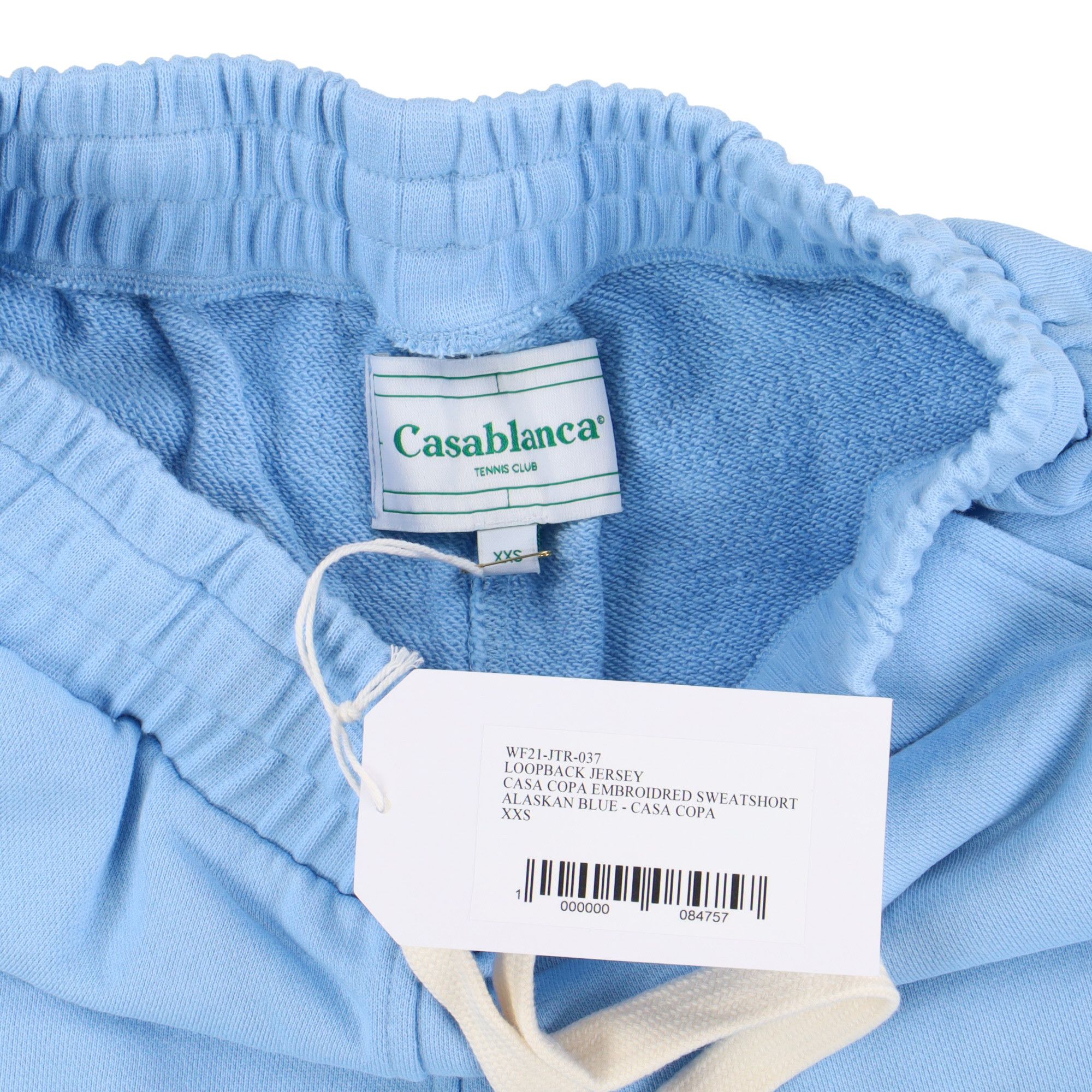 Casablanca Blue Embroidered Casa Copa F1 Car Tennis Logo Sweatshorts Size 24" / US 00 / IT 34 - 6 Thumbnail