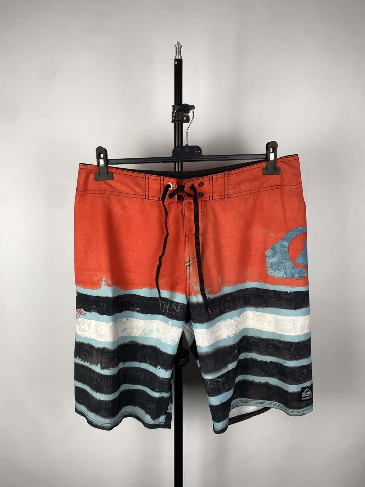 Quicksilver × Quiksilver × Vintage Rare Vintage Quiksilver Logo Nylon Shorts Y2K Size US 33 - 1 Thumbnail