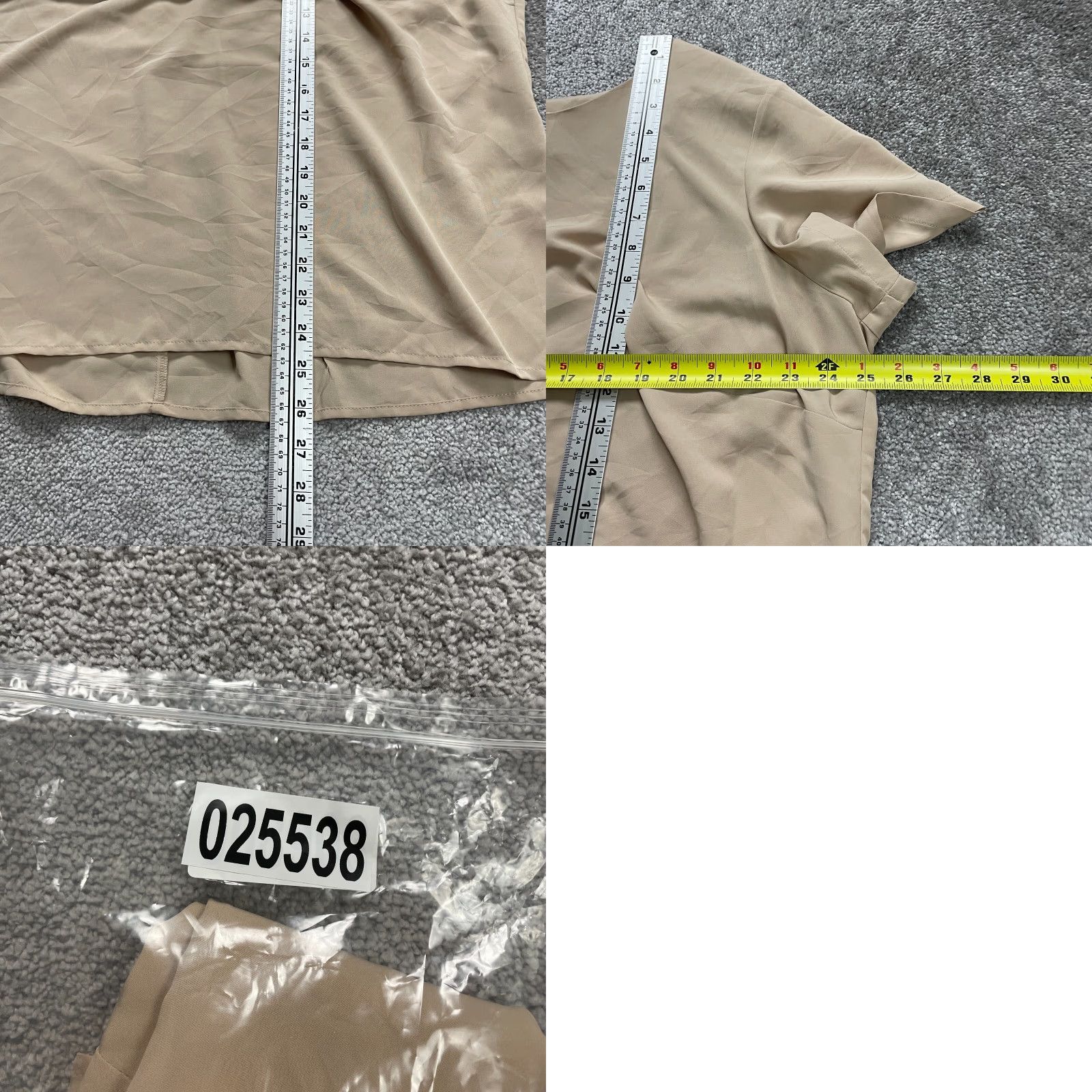 Vintage Notations Blouse Womens 2XL Solid Brown Short Sleeve Round Neck Polyester Top Casual Womens 2XL Brown Short Sleeve Blouse Notations Size XXL / US 16-18 / IT 52-54 - 8 Thumbnail