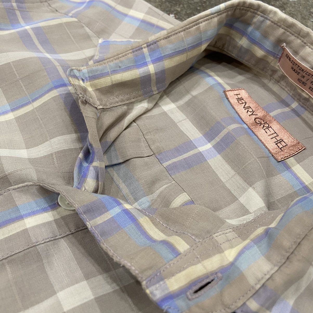 Vintage Vintage 1990s Plaid Button-up Shirt Size US S / EU 44-46 / 1 - 5 Thumbnail