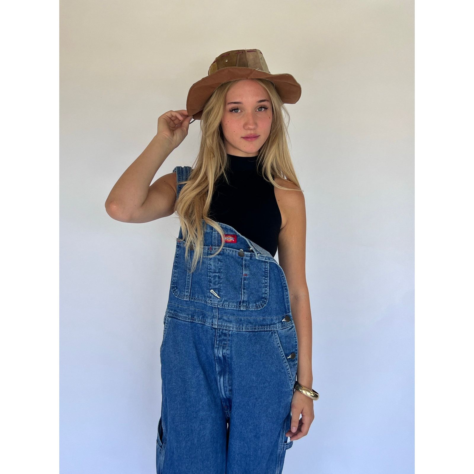 Vintage VTG Dickies Y2K Baggy Denim Overalls Skater Gorpcore Size US 38 / EU 54 - 2 Thumbnail