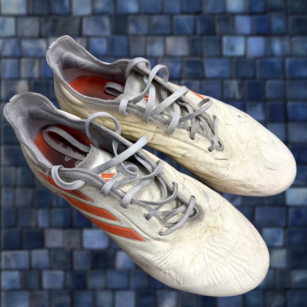 Adidas adidas Copa Pure.1 FG Elite Orange Cream Soccer Cleats Mens US 7 Brand adidas Cleats Football Soccer Firm Ground Boots Mens Shoes White Leather 2022 Size US 7 / EU 40 - 1 Thumbnail