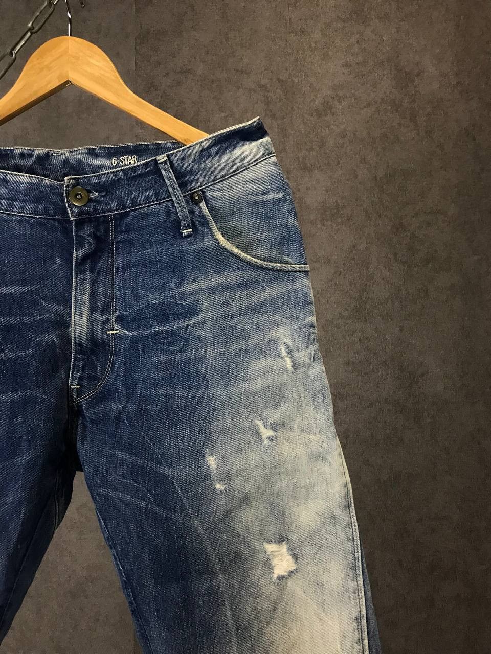 G-Star G Star Raw distressed denim jeans Size US 32 / EU 48 - 2 Thumbnail
