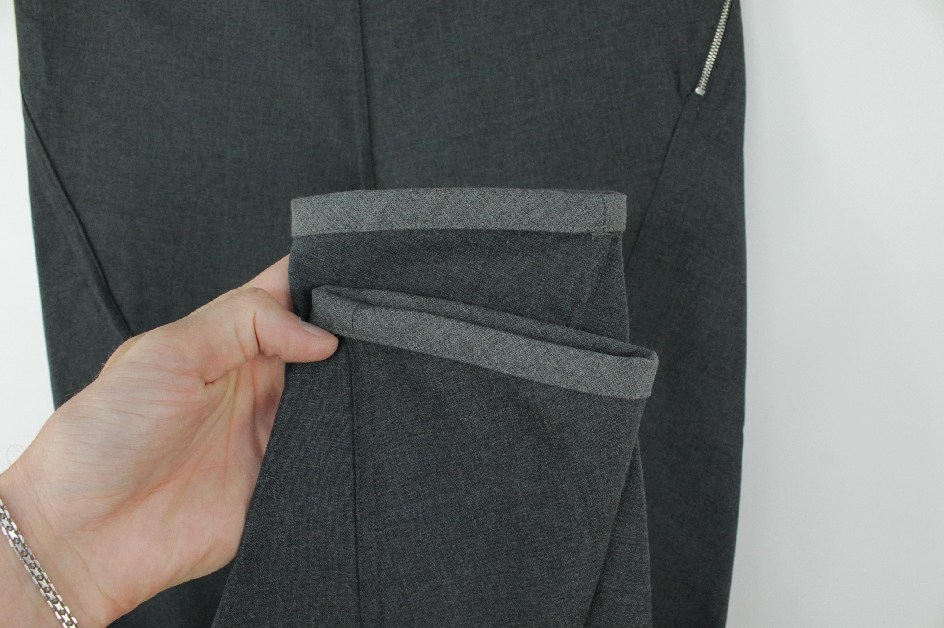 Brunello Cucinelli Gunex Brunello Cucinelli Reversible Wool Skinny Trousers Size 28" / US 6 / IT 42 - 3 Thumbnail