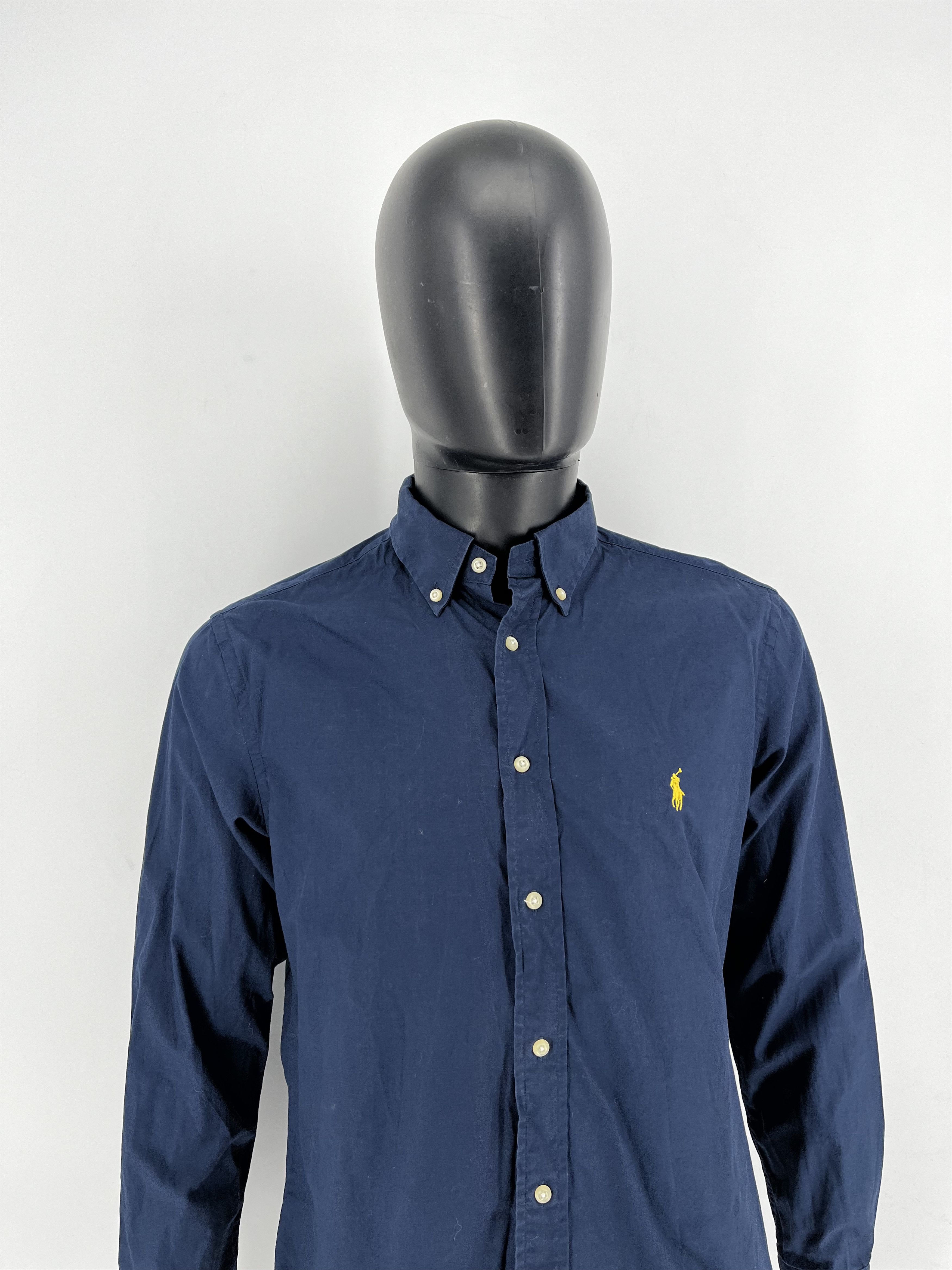Polo Ralph Lauren Vintage Navy Shirt Polo Ralph Lauren Size M Rare Size US M / EU 48-50 / 2 - 3 Thumbnail