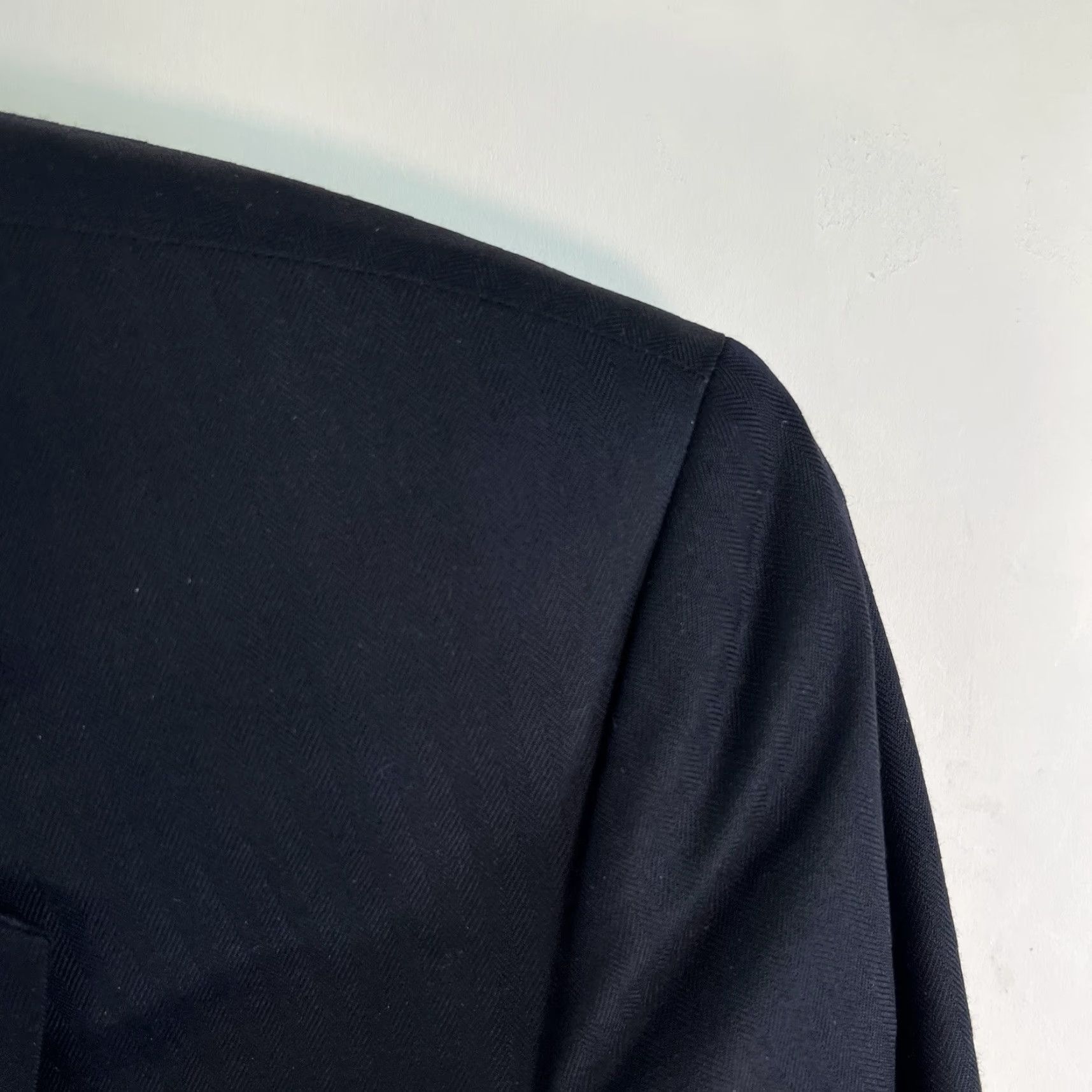 Brooks Brothers Brooks Brothers Saxon Madison Single Breasted Wool Suit Blazer Mens 43R Black Size 46R - 2 Thumbnail