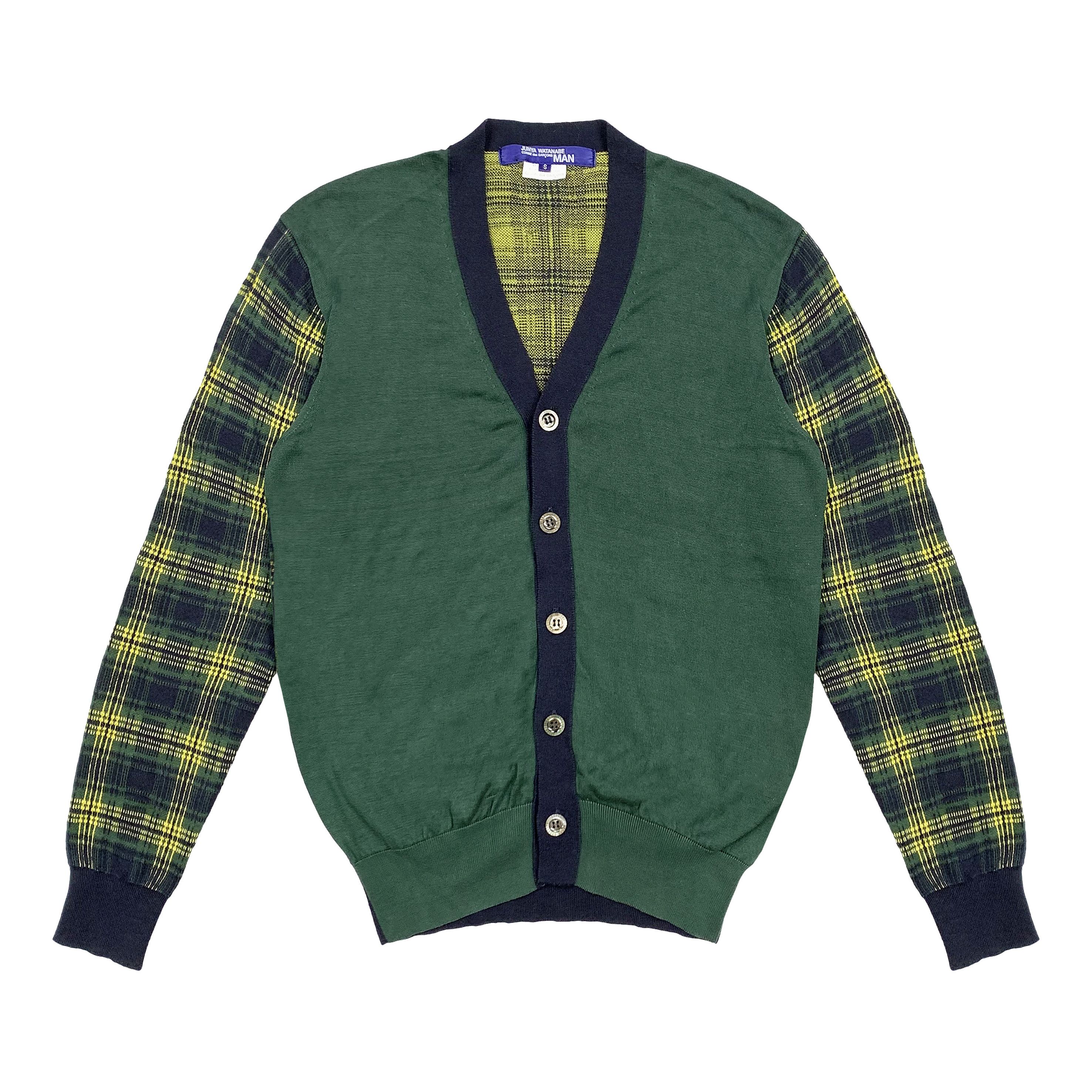 Junya Watanabe 2010 Plaid Mix Knit Cardigan Size US S / EU 44-46 / 1 - 1 Thumbnail
