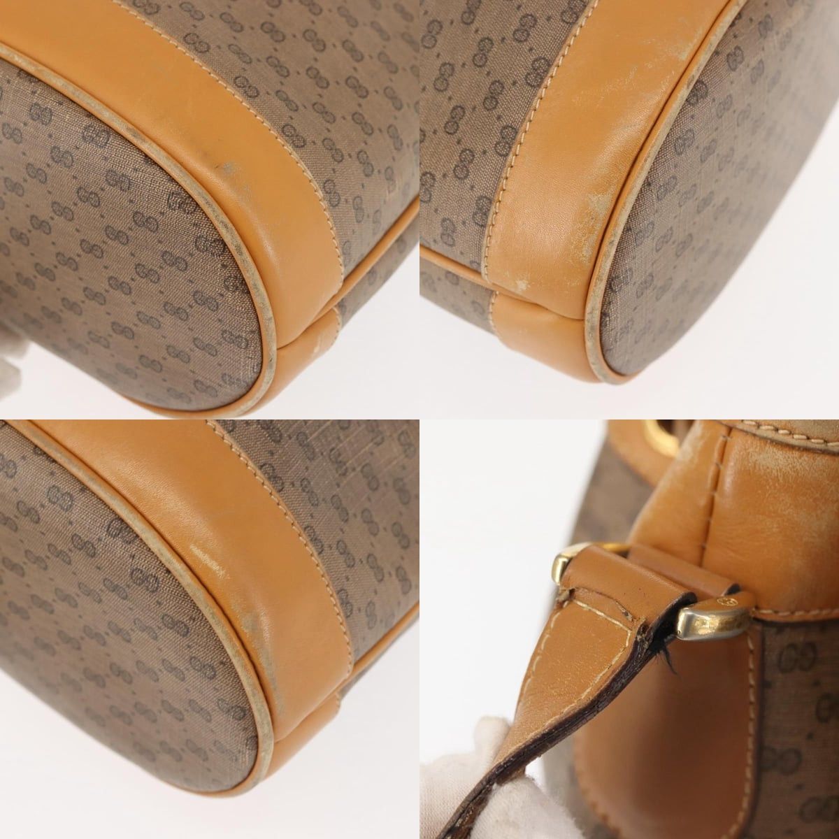 Gucci GUCCI Micro GG Supreme Shoulder Bag Pvc Beige Gold 001 165 Size ONE SIZE - 11 Thumbnail