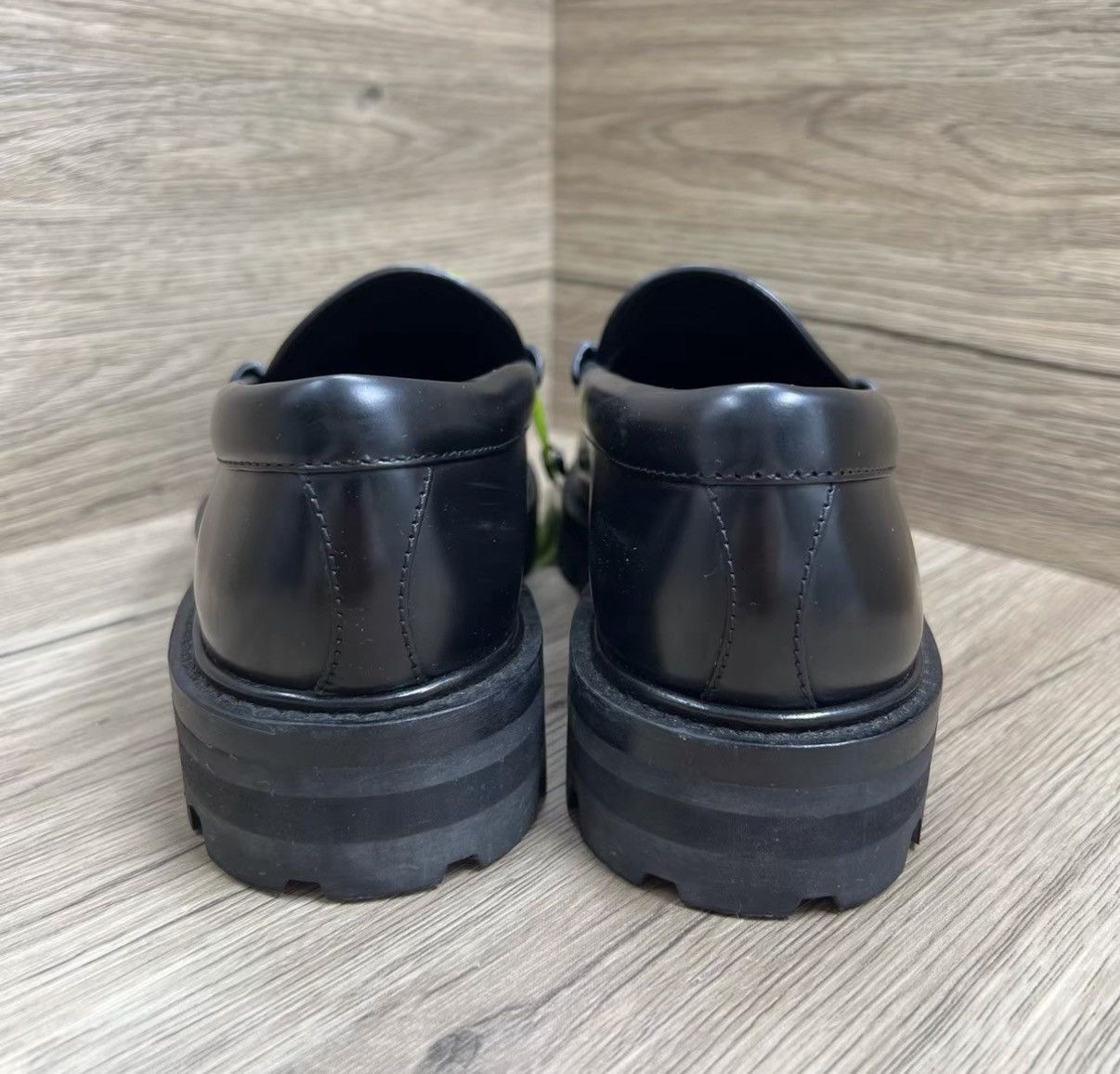Celine Celine Black & Gold Triomphe Loafers J41 Size US 7 / IT 37 - 4 Thumbnail