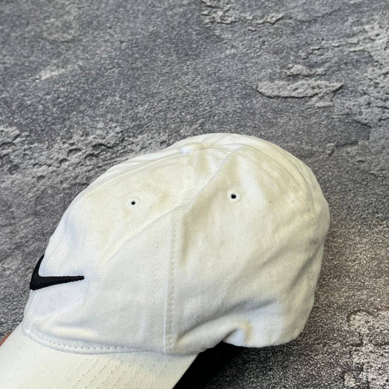 Nike × Nike ACG Vintage 90s White Nike Big swoosh Cap Hat,Y2K Size ONE SIZE - 7 Thumbnail