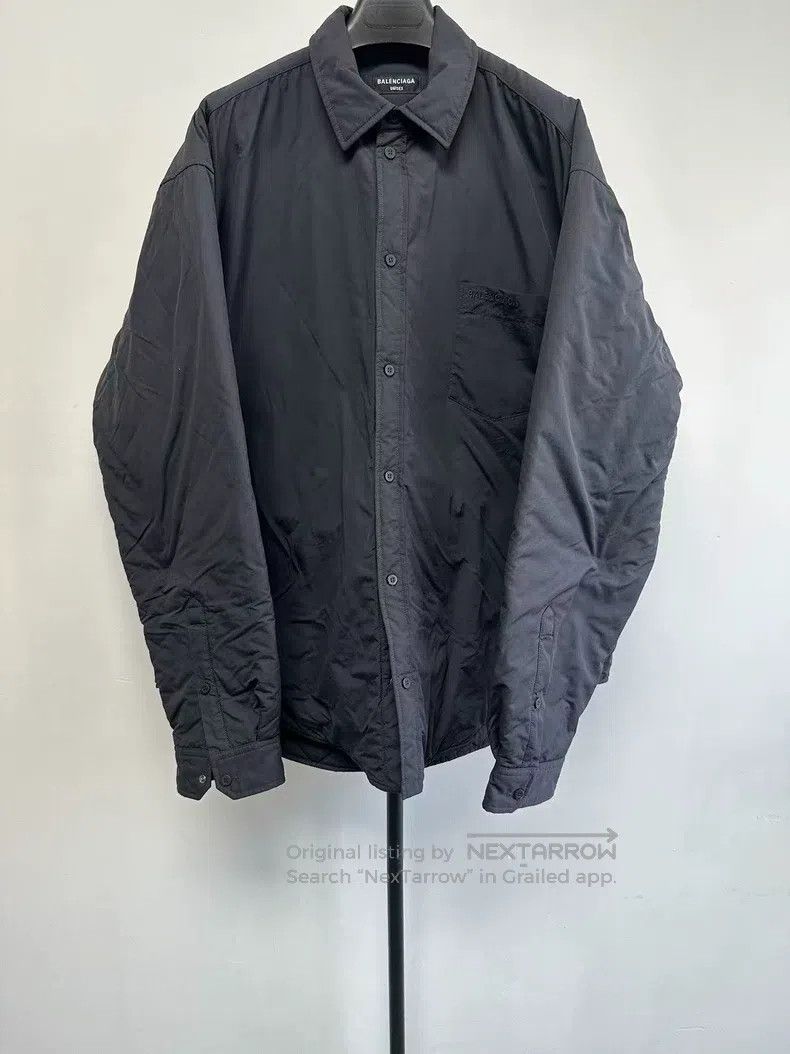 Balenciaga Balenciaga Embroidered Logo Puffer Coat Size US S / EU 44-46 / 1 - 1 Thumbnail