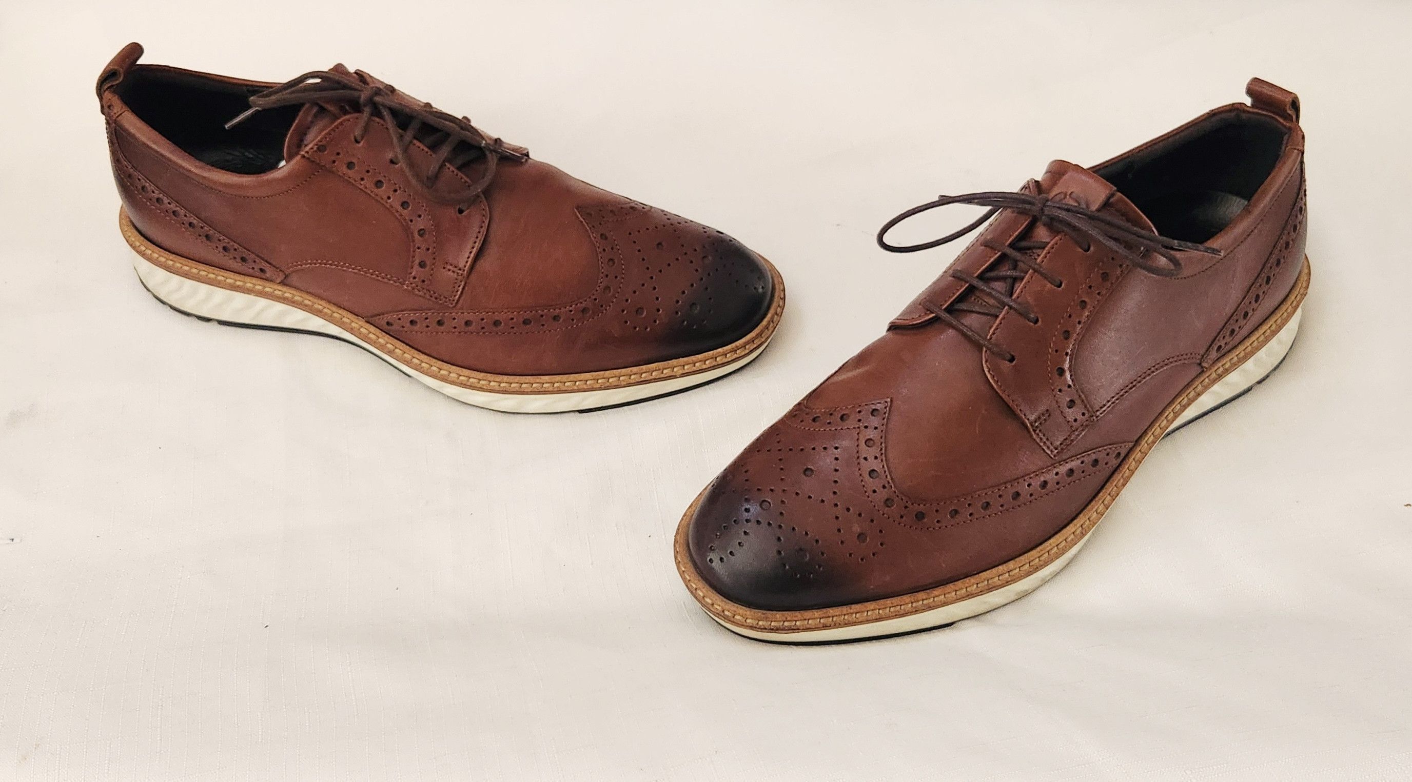 Ecco Ecco Men's St1 Hybrid Brogue Oxford elegant shoes Cognac 45 Size US 11.5 / EU 44-45 - 1 Thumbnail